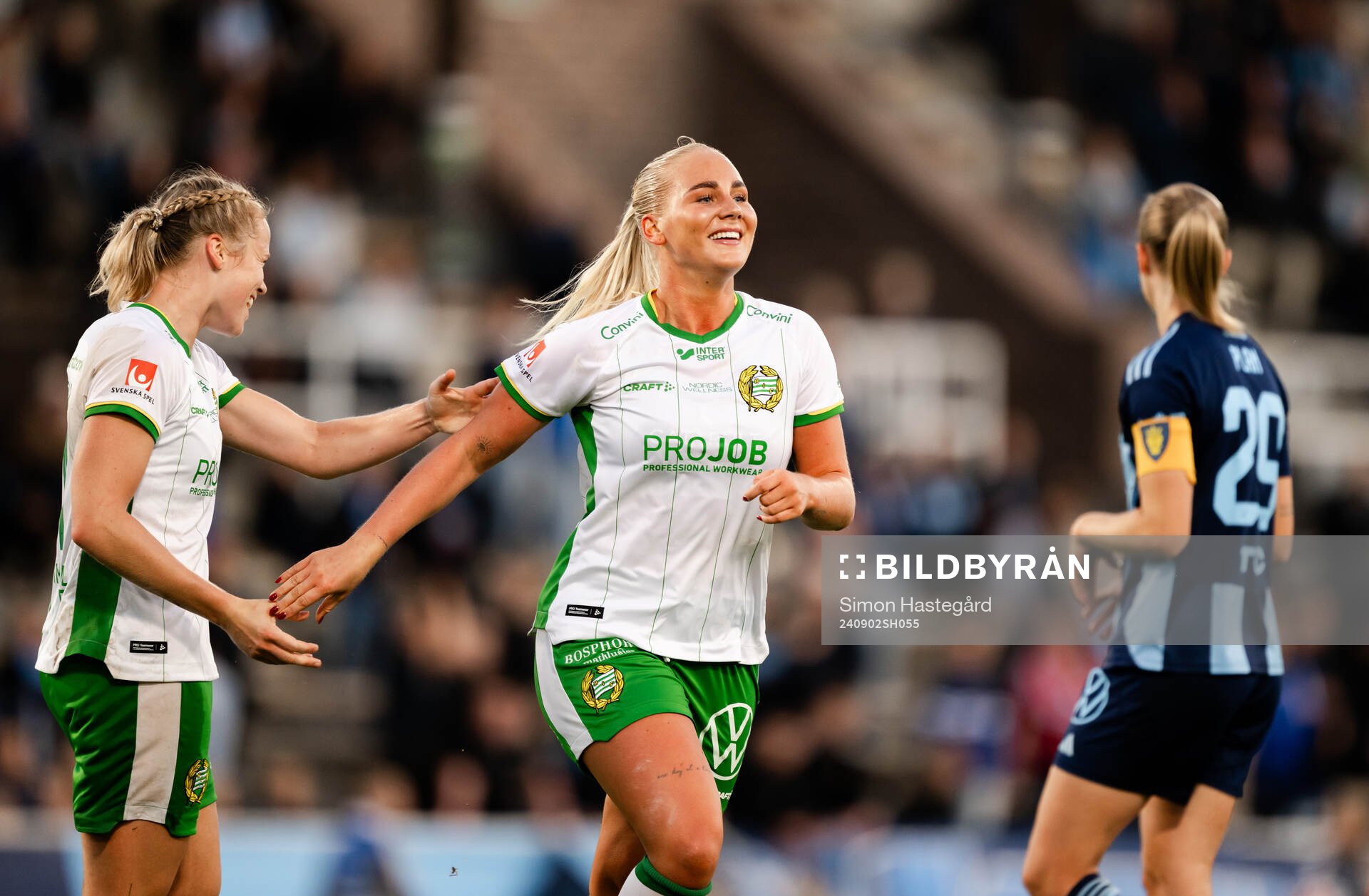 Hammarbys Cathinka Tandberg  jublar