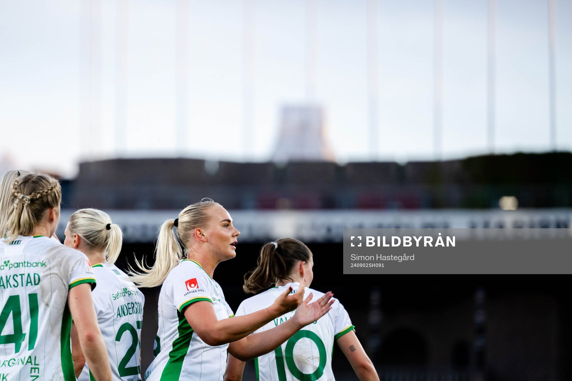 Hammarbys Cathinka Tandberg  jublar