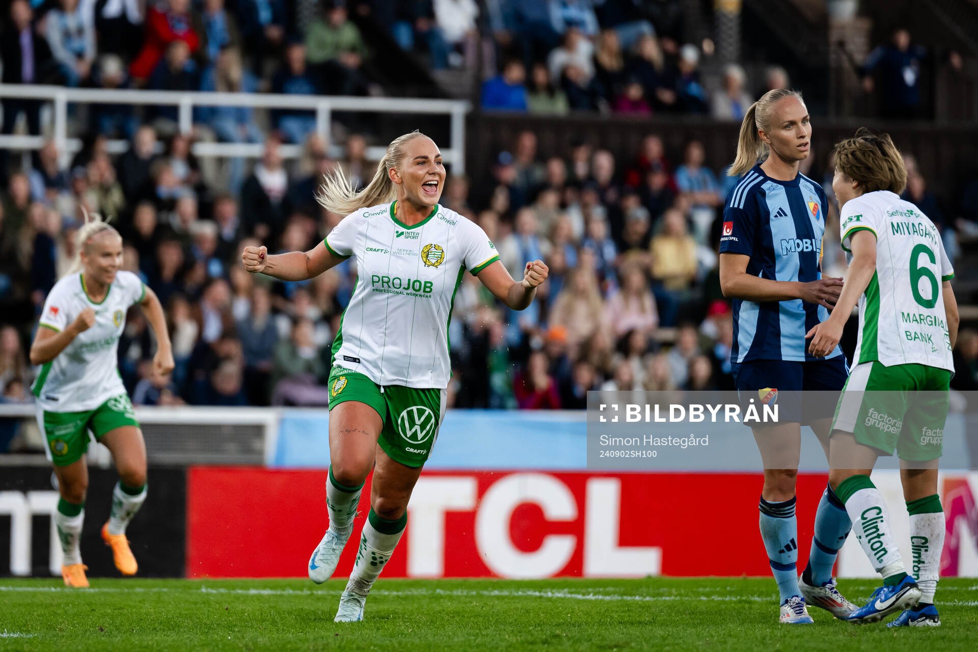 Hammarbys Cathinka Tandberg  jublar