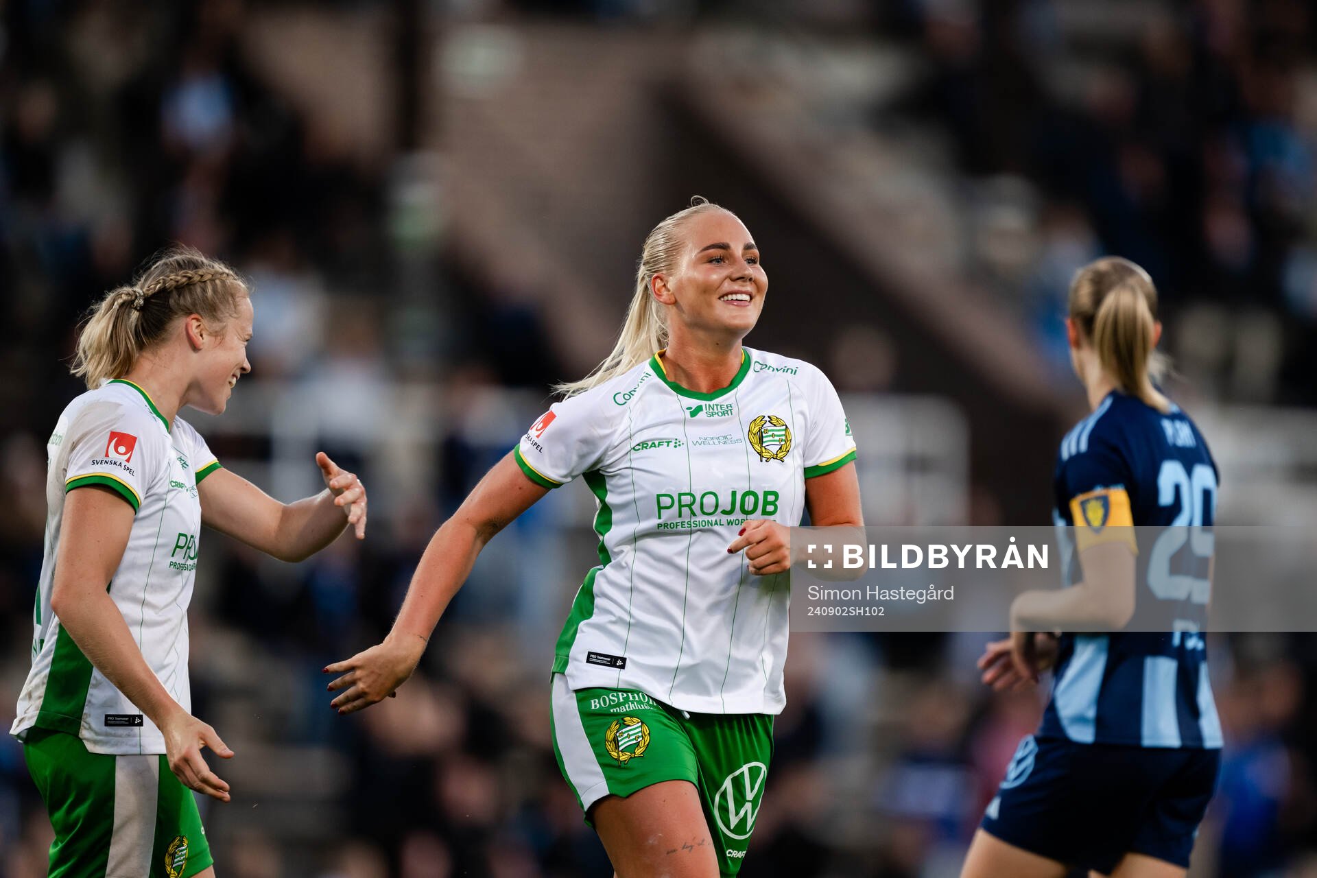 Hammarbys Cathinka Tandberg  jublar