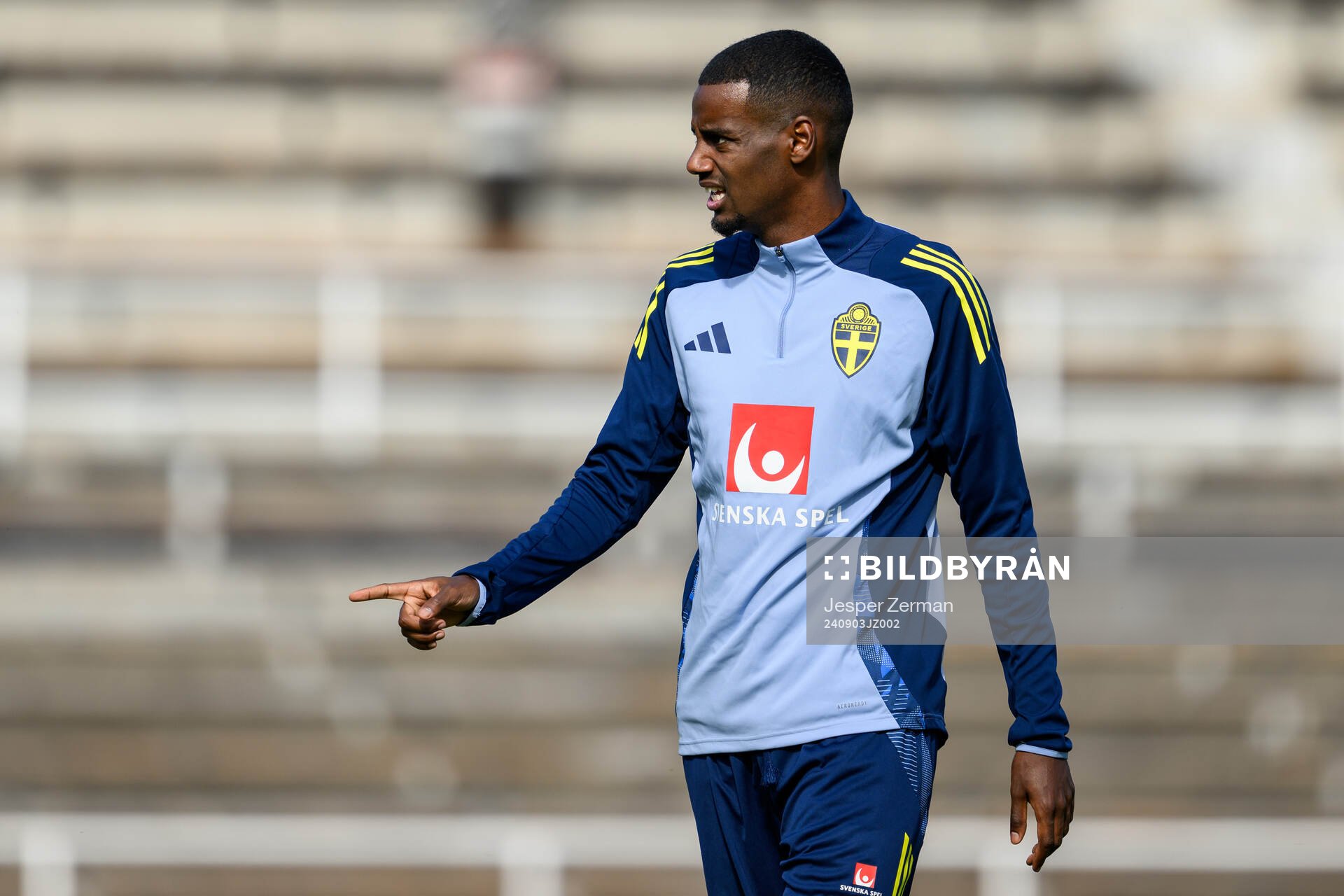 Alexander Isak of the Swedish men's football national team