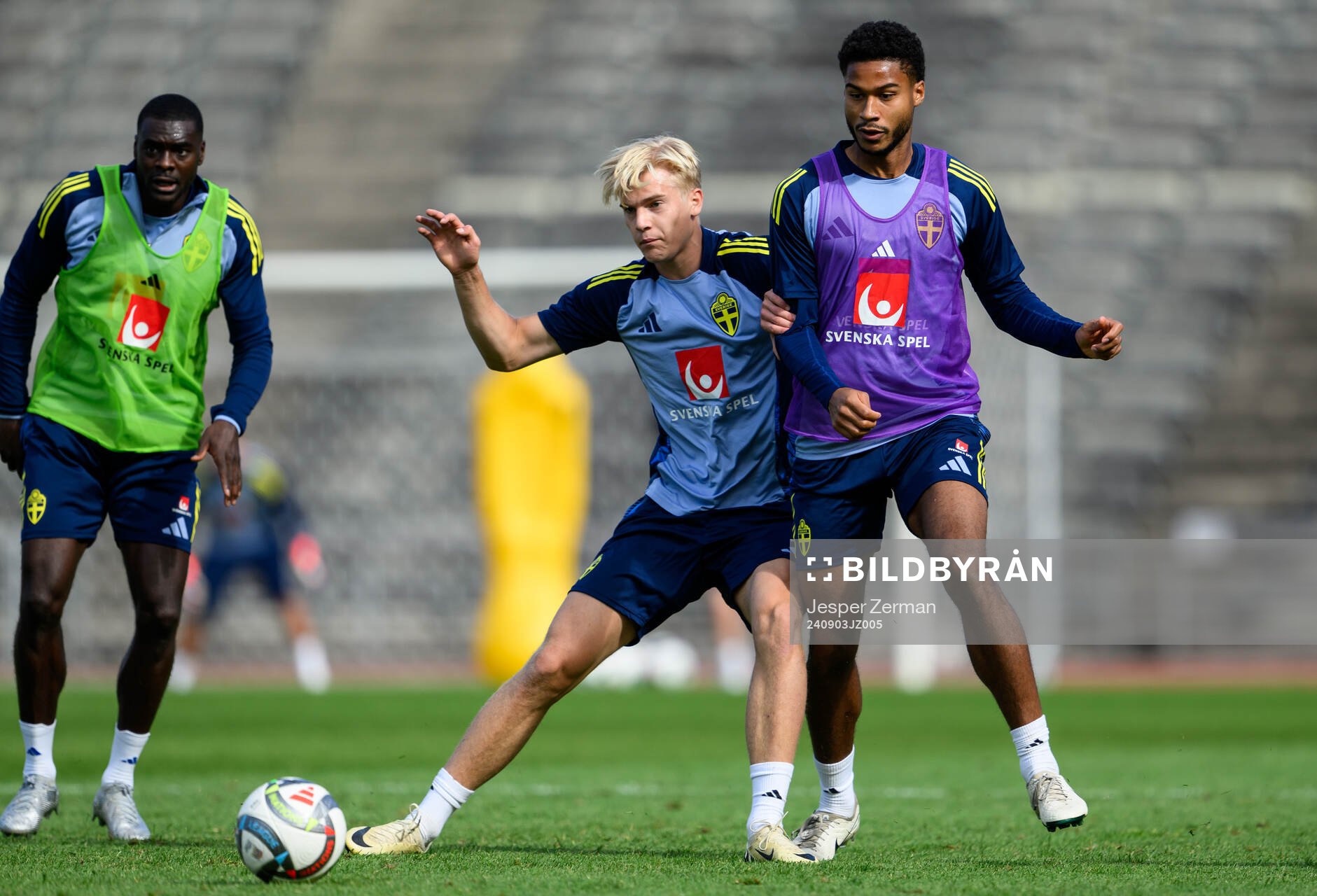 Lucas Bergvall and Jens Cajuste of the Swedish men's