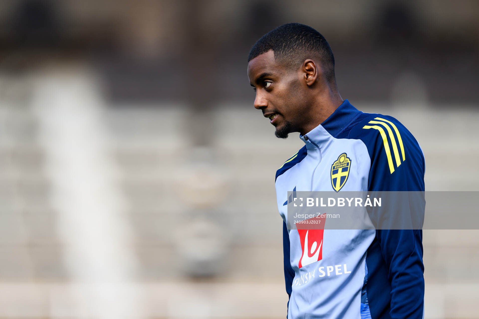 Alexander Isak of the Swedish men's football national team