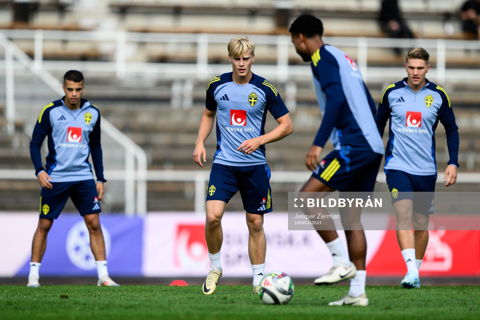 Lucas Bergvall of the Swedish men's football national team