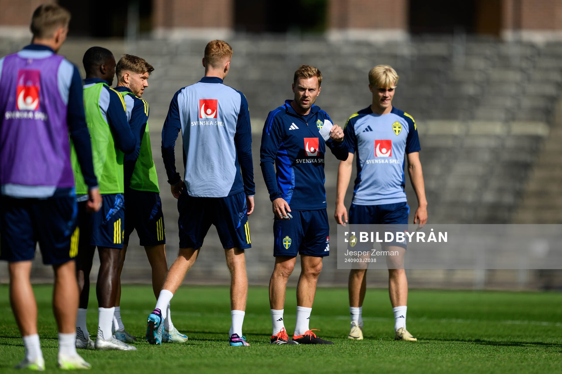 Anton Saletros, assistant coach Sebastian Larsson and Lucas