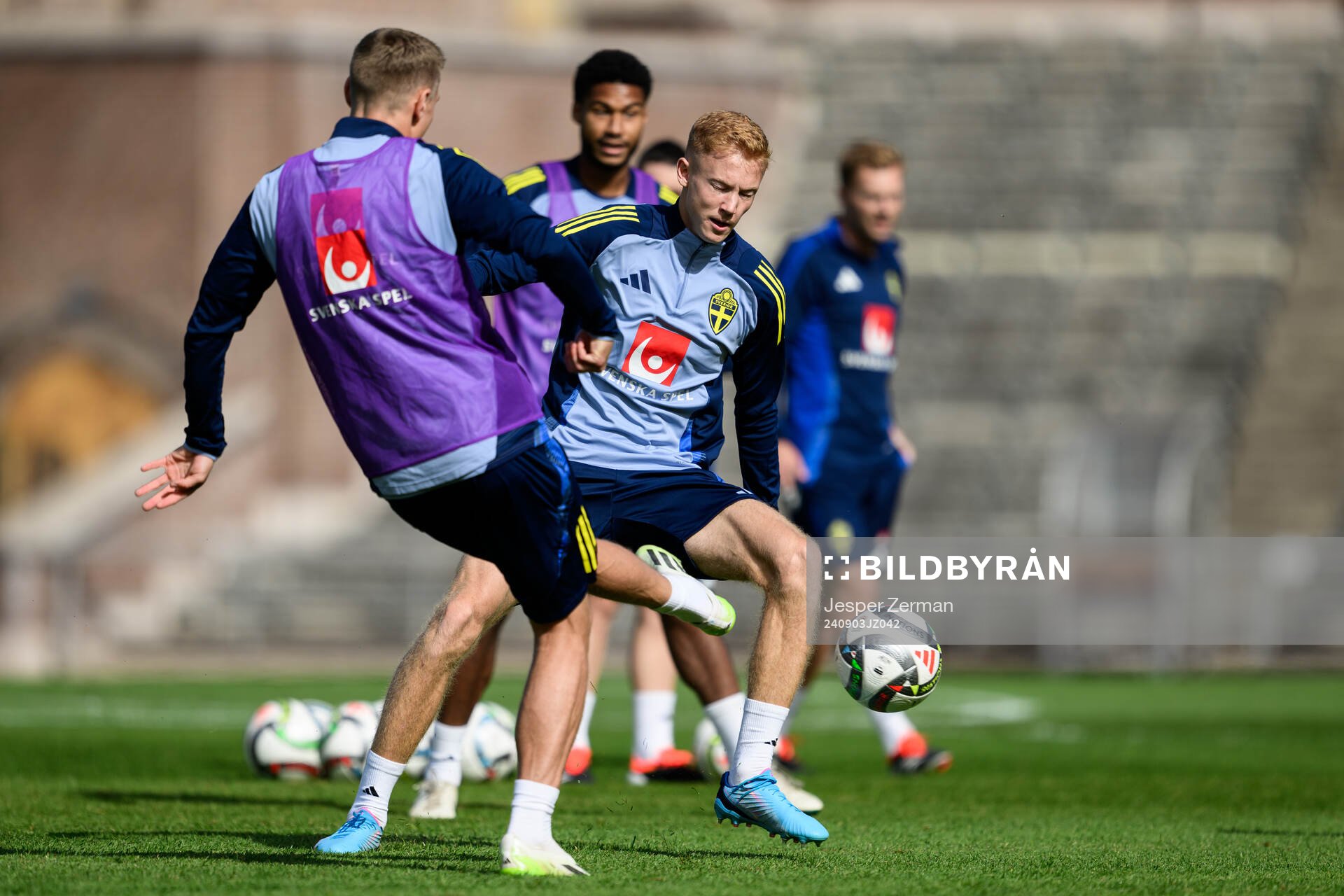 Hugo Larsson of the Swedish men's football national team at