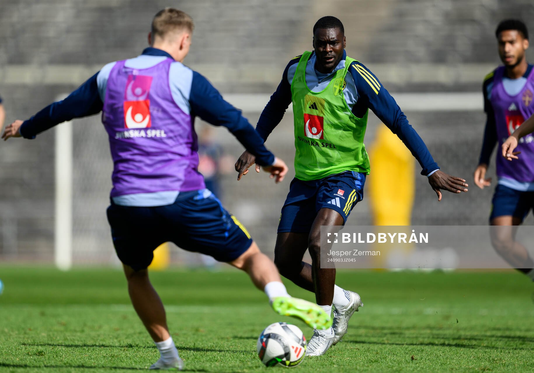 Ken Sema of the Swedish men's football national team at a