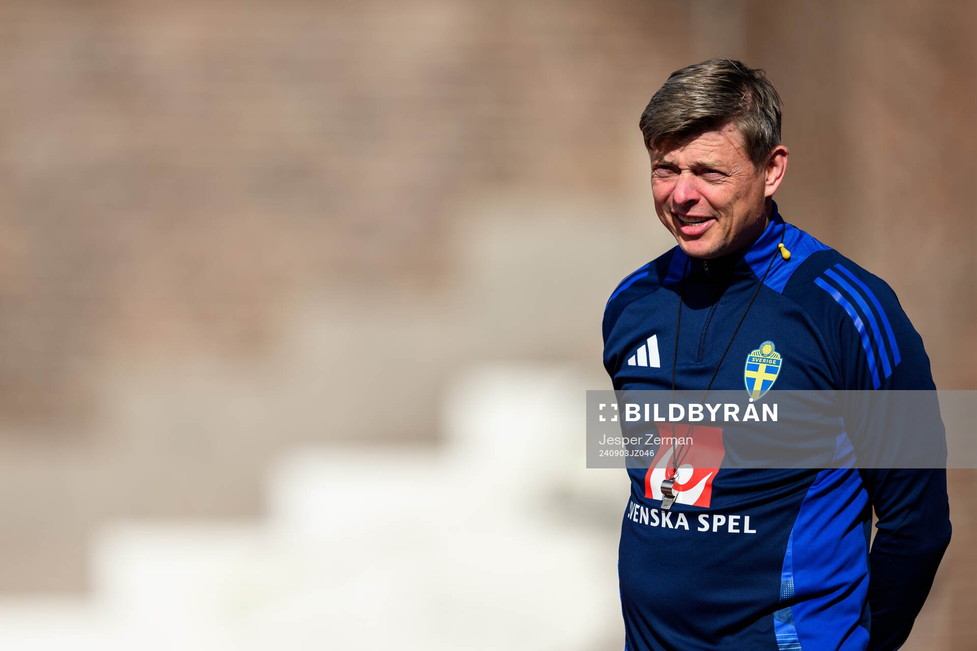 Head coach Jon Dahl Tomasson of the Swedish men's football