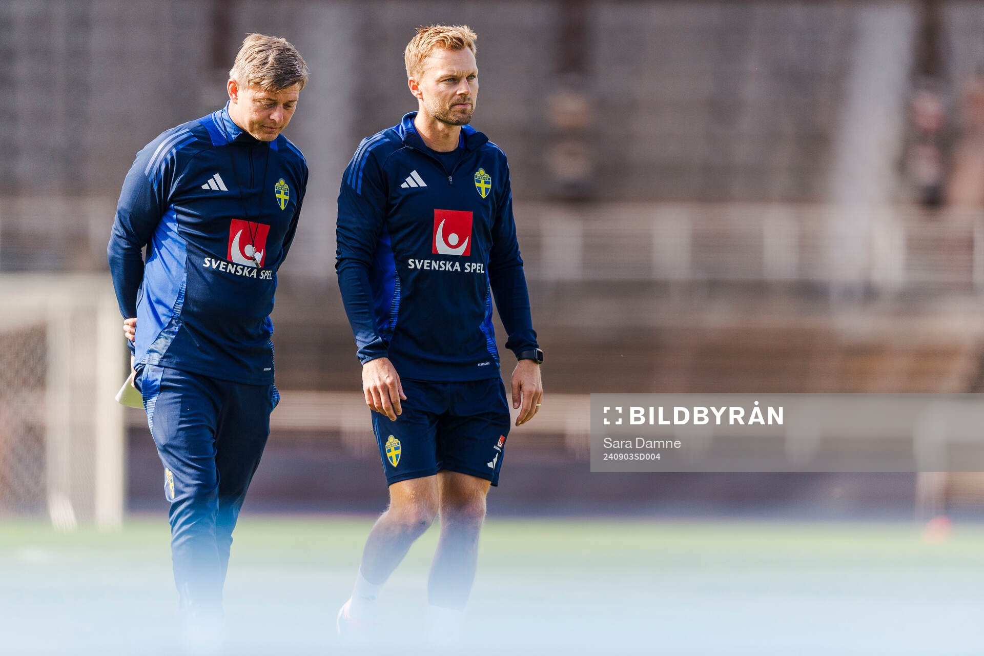 Head coach Jon Dahl Tomasson and assistent coach Sebastian
