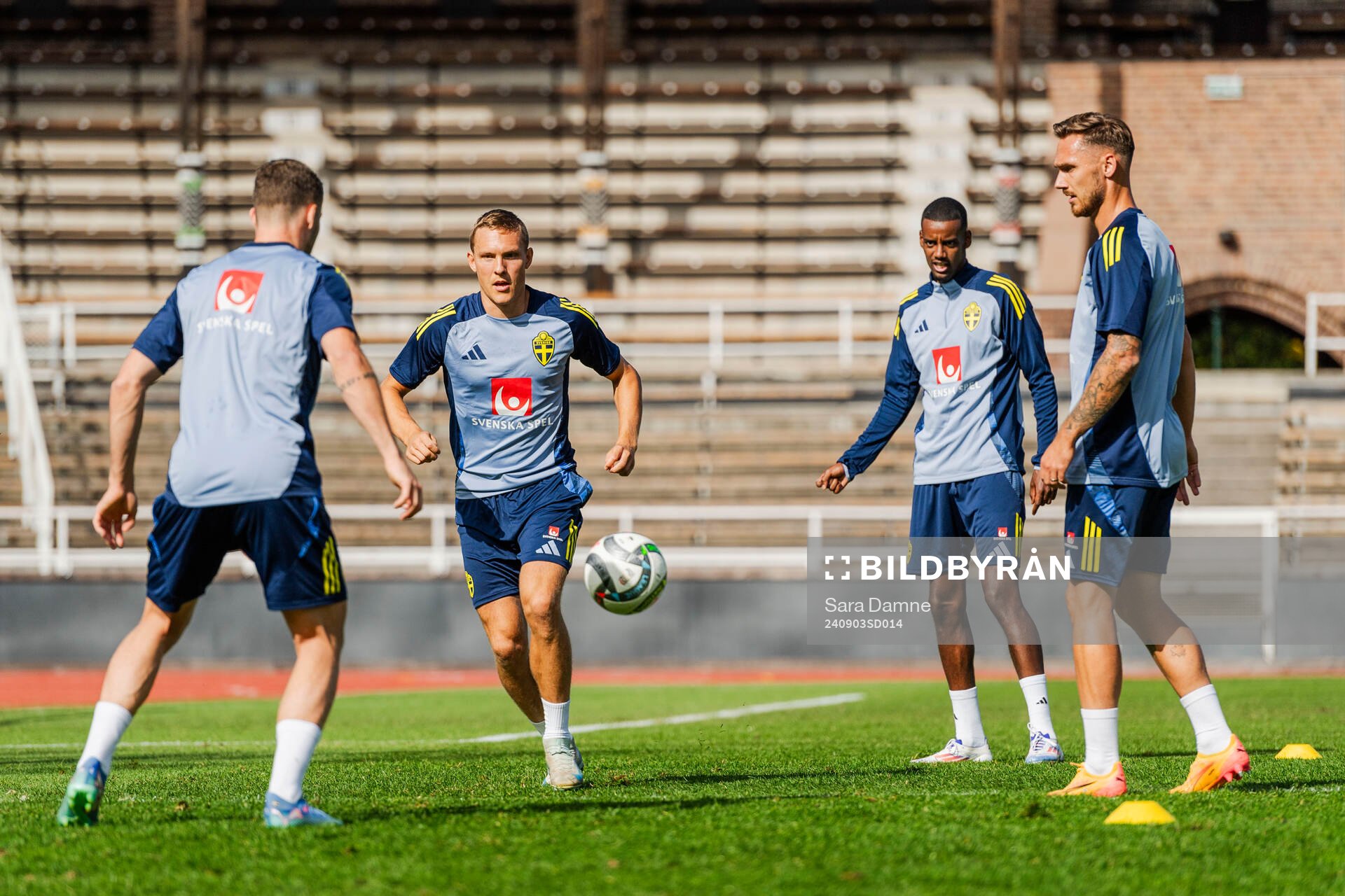 Ludwig Augustinsson, Alexander Isak and Linus Wahlqvist
