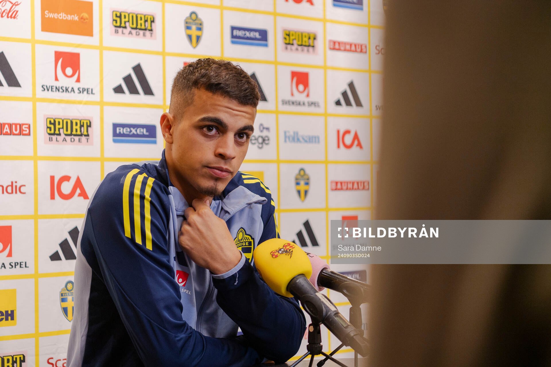 Yasin Ayari of the Swedish men's football national team