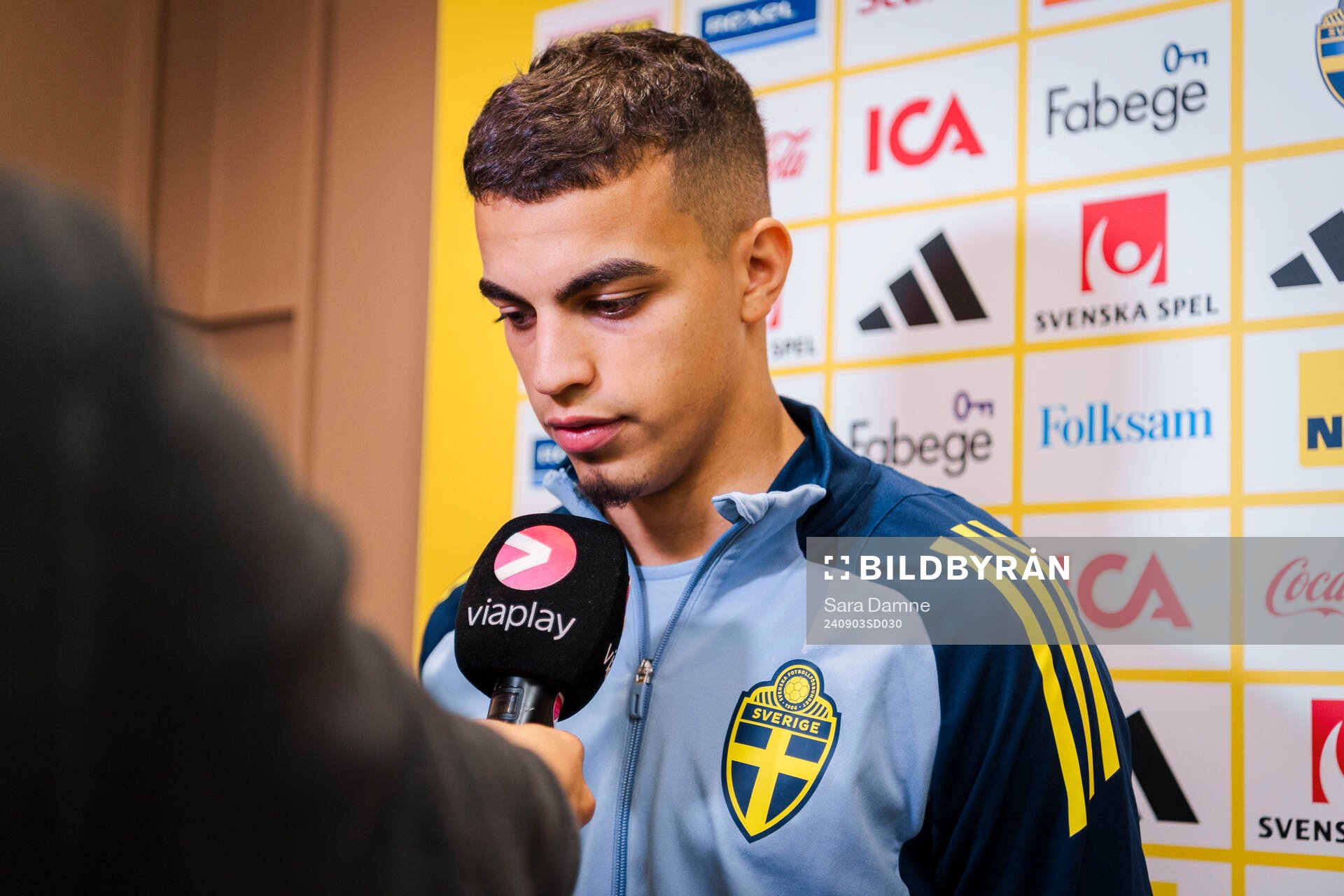 Yasin Ayari of the Swedish men's football national team