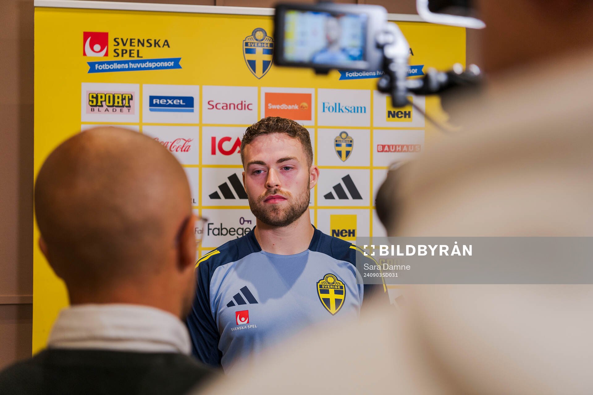 Gabriel Gudmundsson of the Swedish men's football national