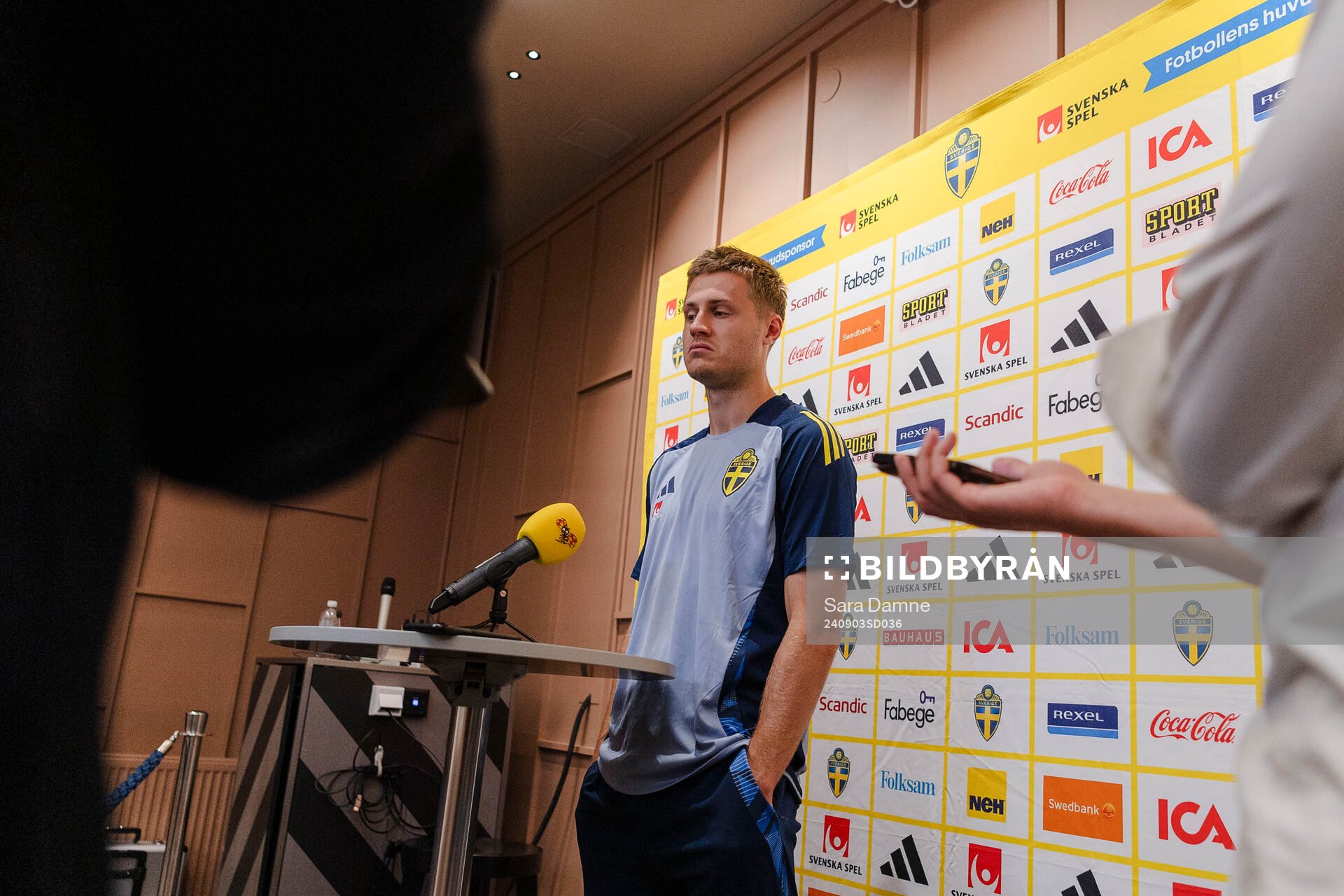 Mattias Svanberg of the Swedish men's football national team