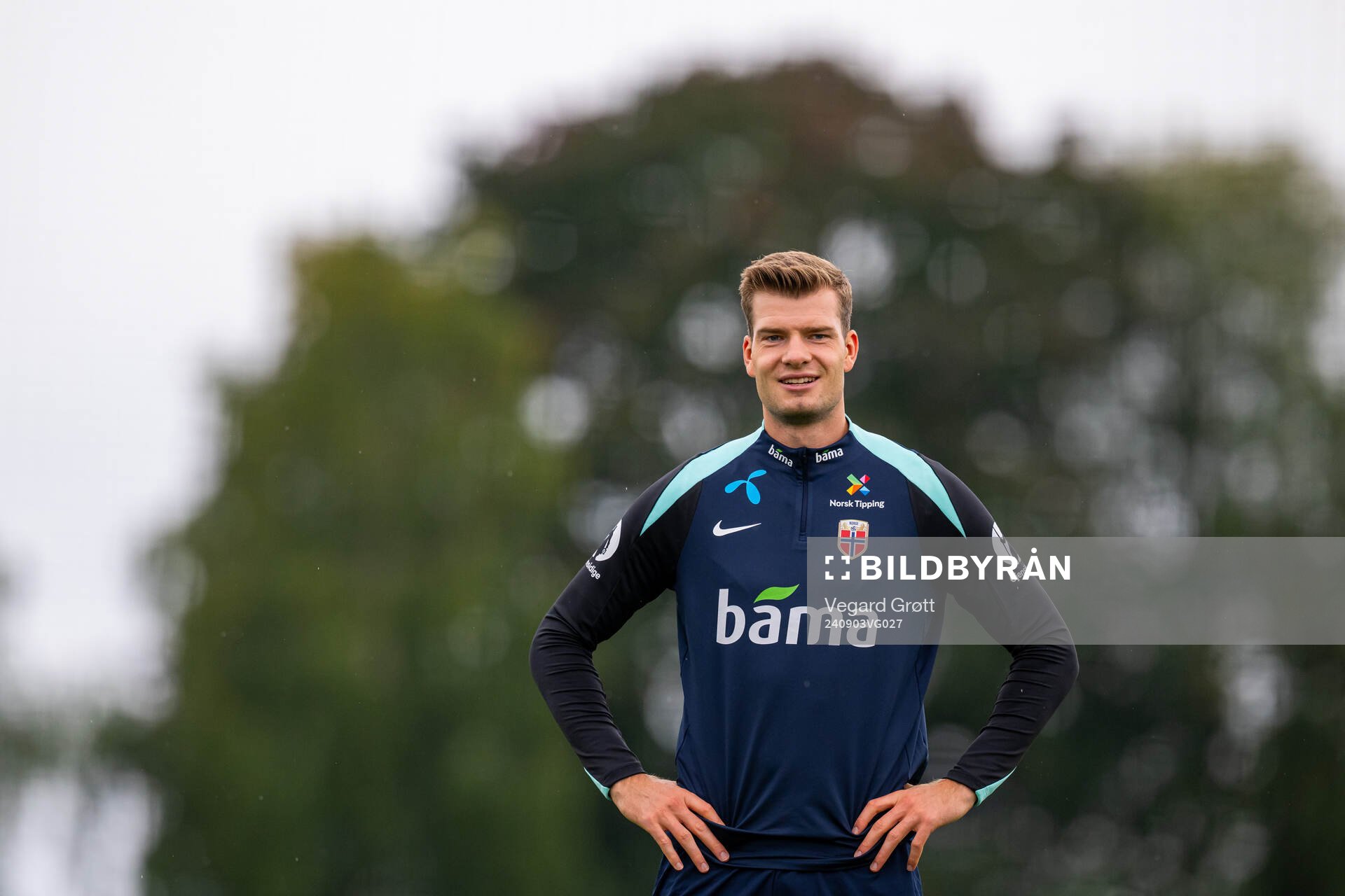 Alexander Sørloth of the Norwegian national football team