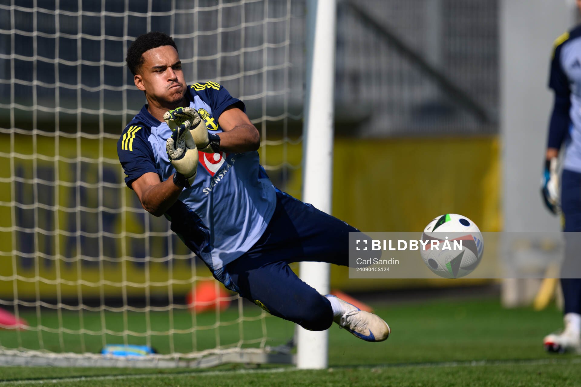 Goalkeeper Oliver Dovin