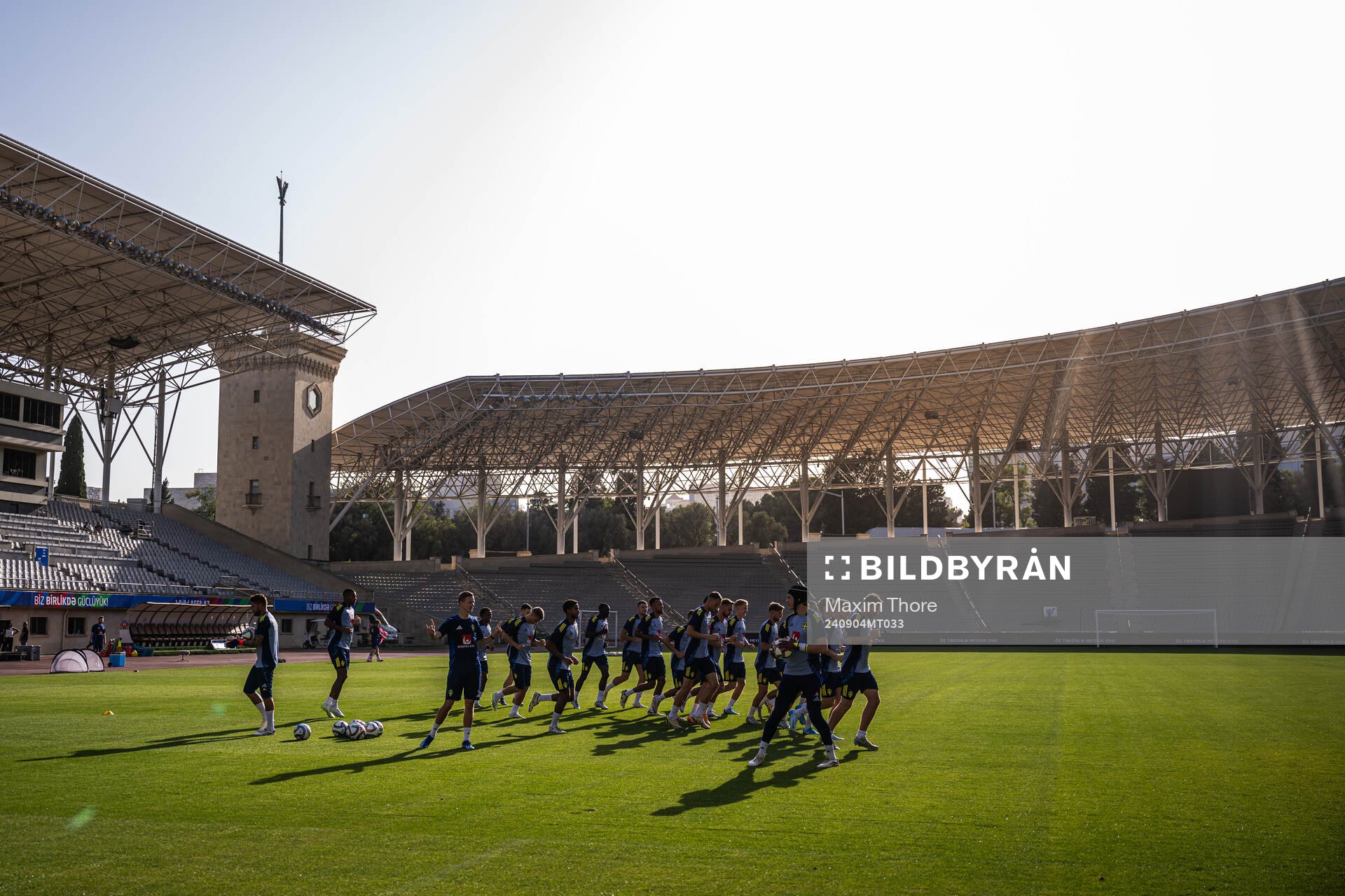 Players of the Swedish national football team at the Tofiq