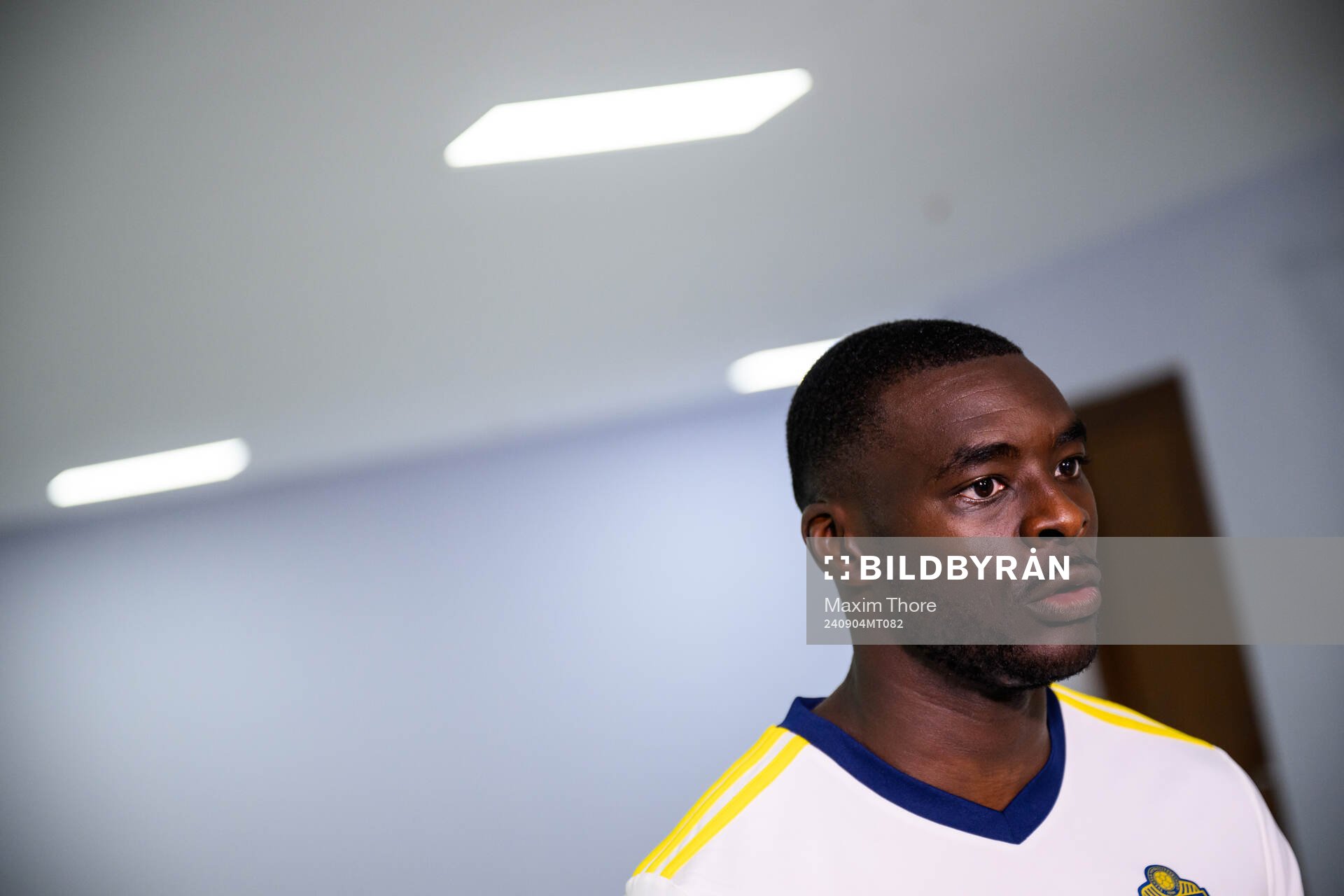 Ken Sema of the Swedish national football team in a mixed