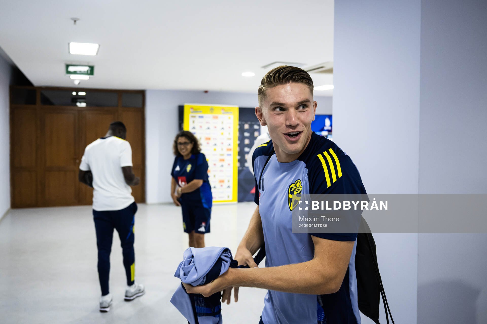 Viktor Gyökeres of the Swedish national football team in a