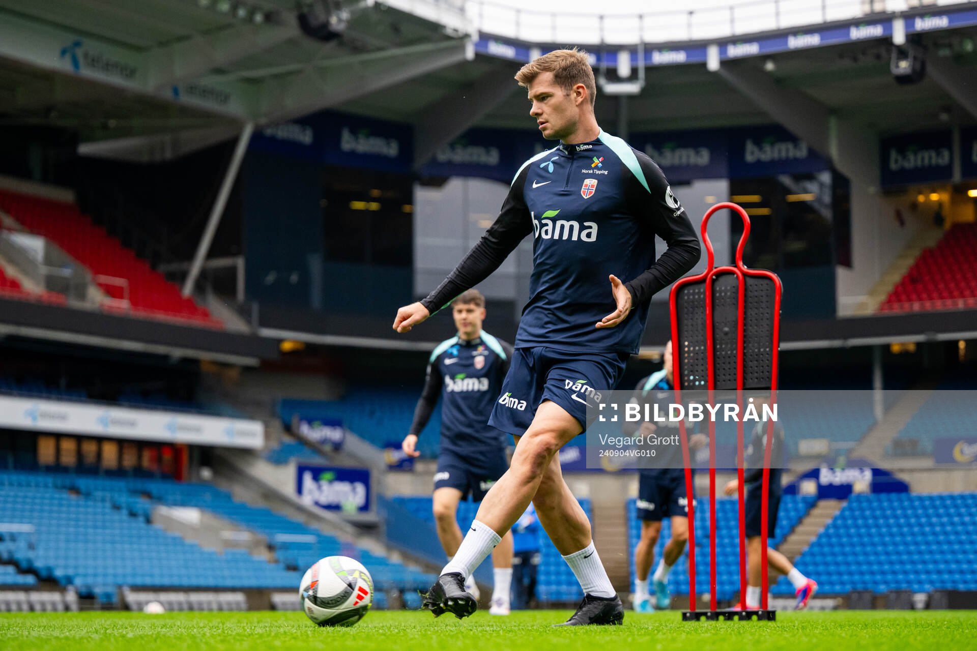 Alexander Sørloth of the Norwegian national football team