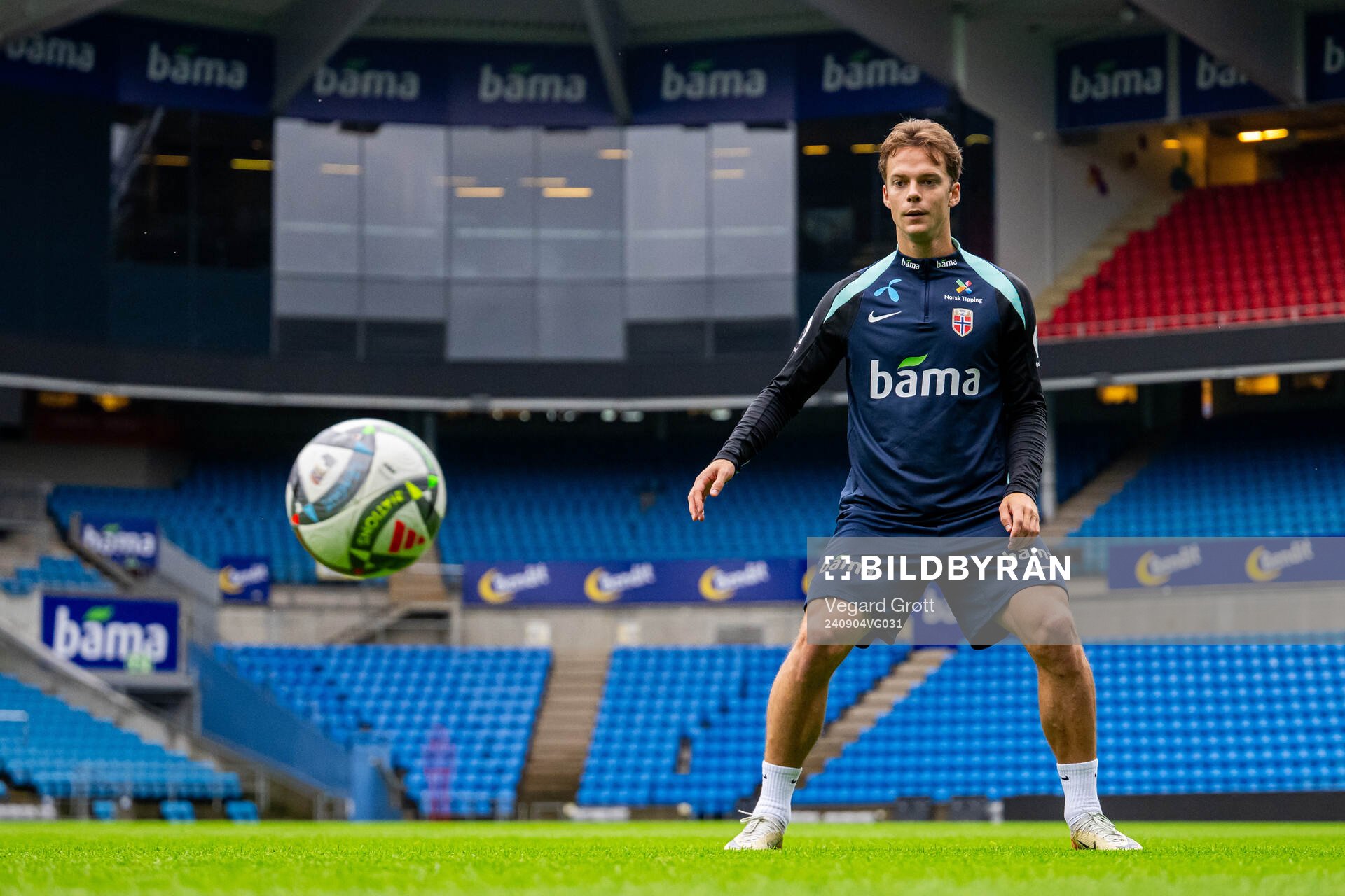 Felix Horn Myhre of the Norwegian national football team