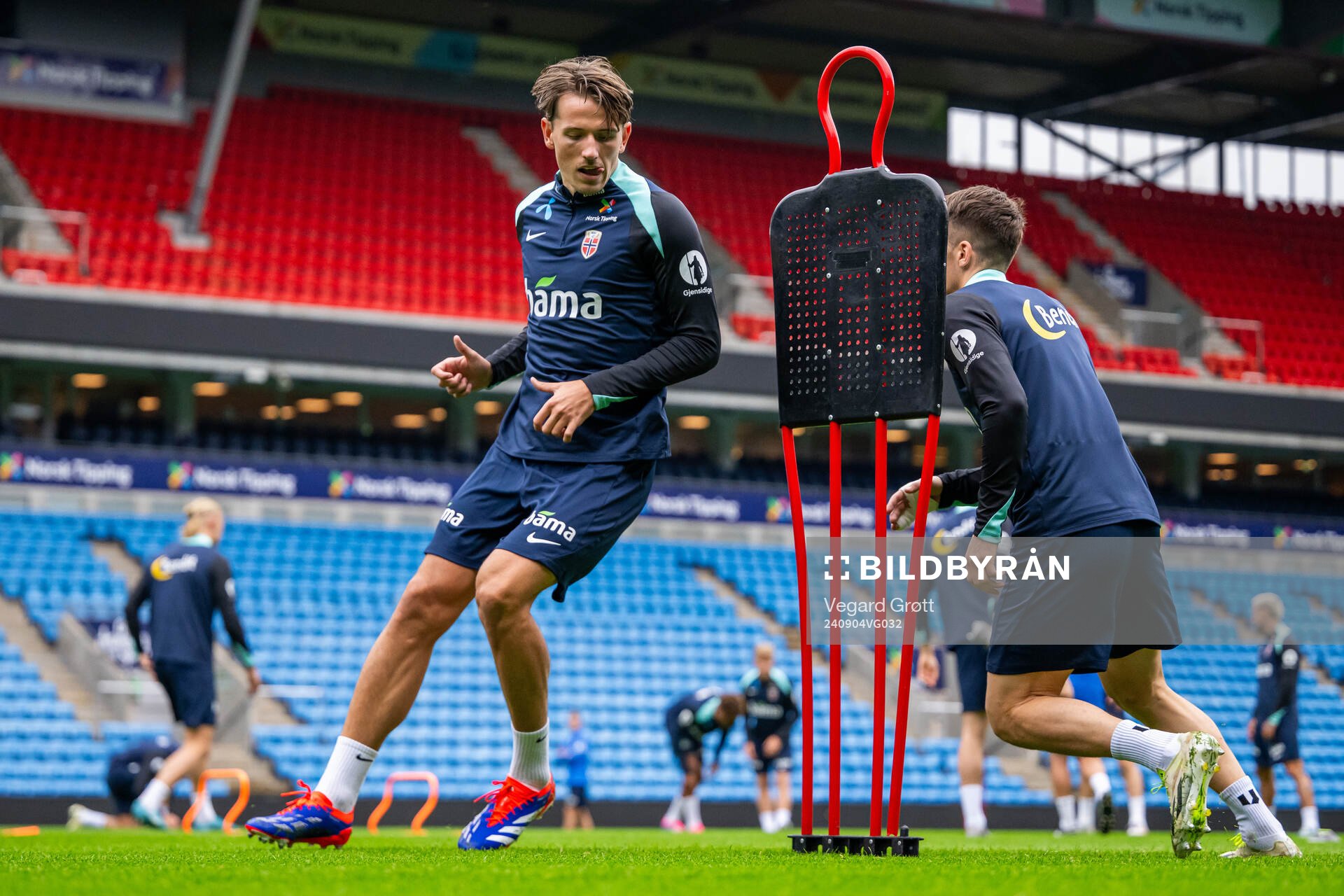 Sander Berge of the Norwegian national football team