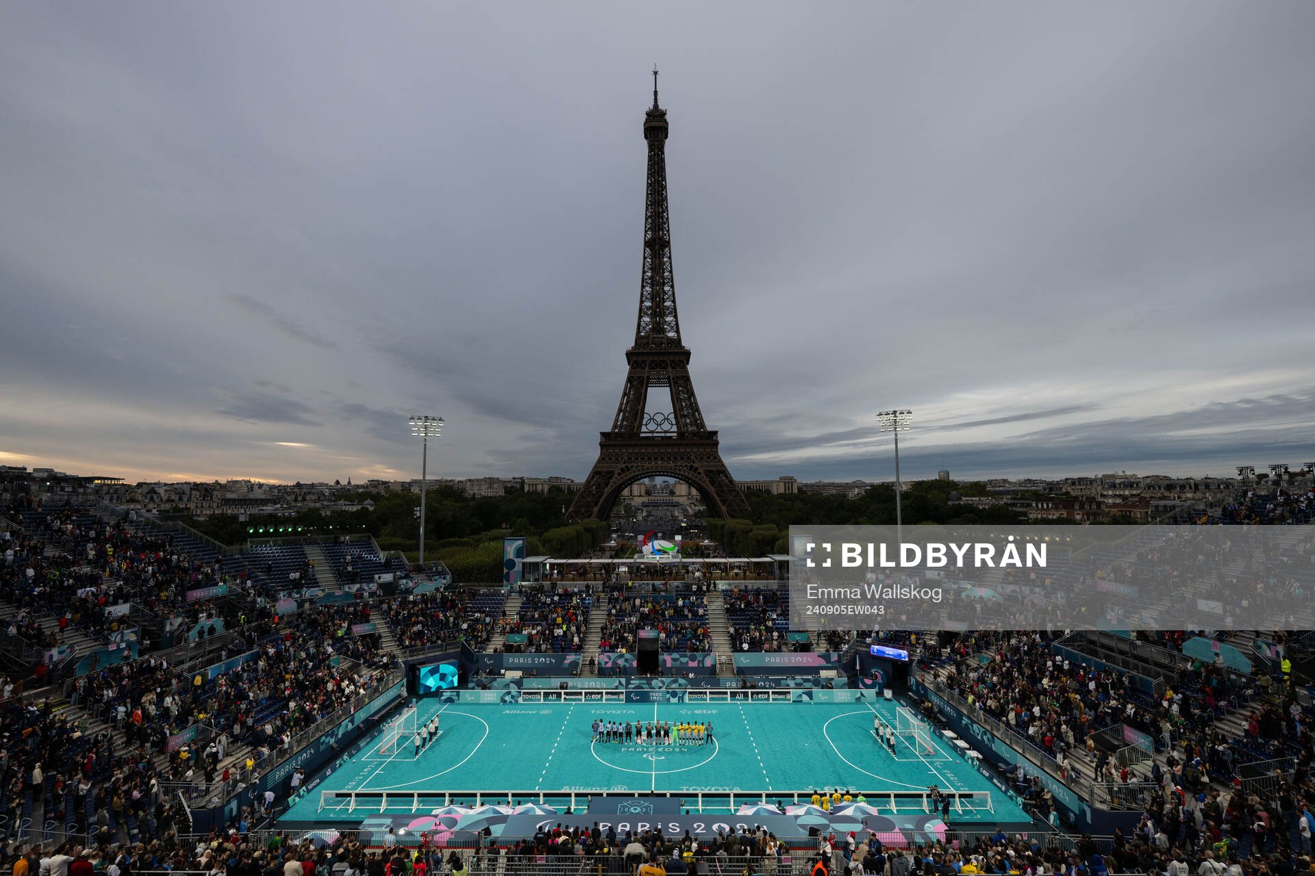 General view of the Eiffel Tower stadium