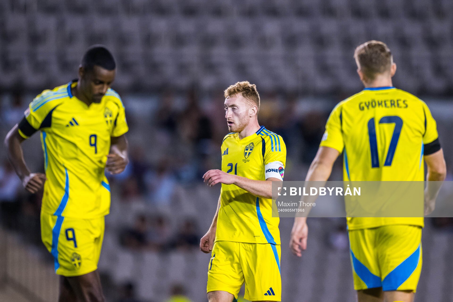 Alexander Isak, Dejan Kulusevski, and Viktor Gyökeres of