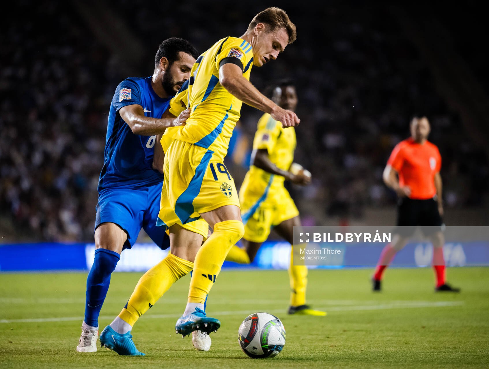 Anton Krivotsyuk of Azerbaijan and Mattias Svanberg of