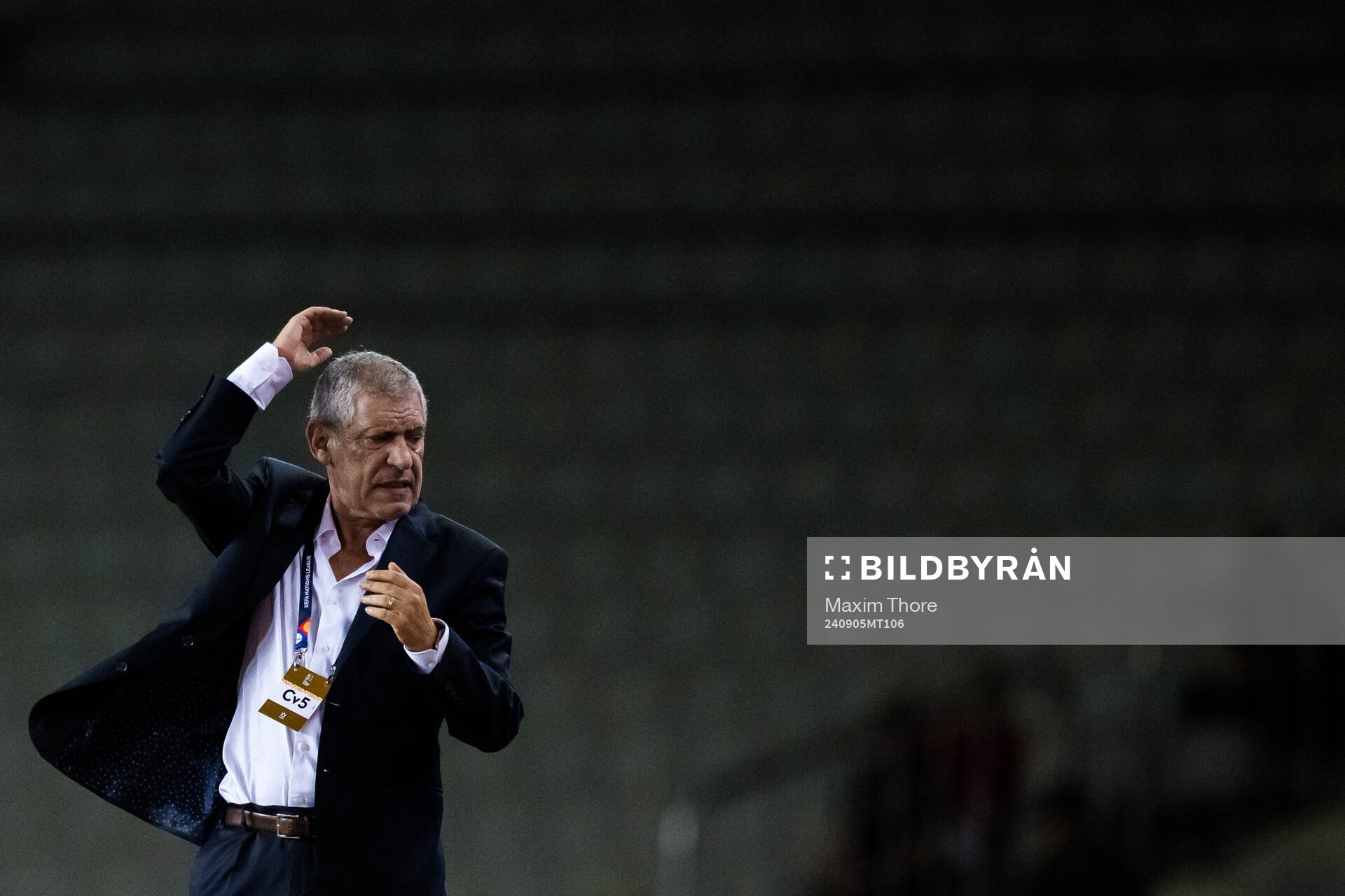 Head coach Giovanni de Biasi of Azerbaijan during the Nations League football match between Azerbaijan and Sweden on September 5, 2024 in Baku.