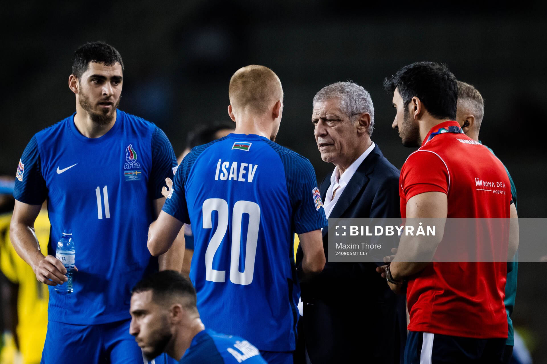 Head coach Giovanni de Biasi of Azerbaijan during the Nations League football match between Azerbaijan and Sweden on September 5, 2024 in Baku.
