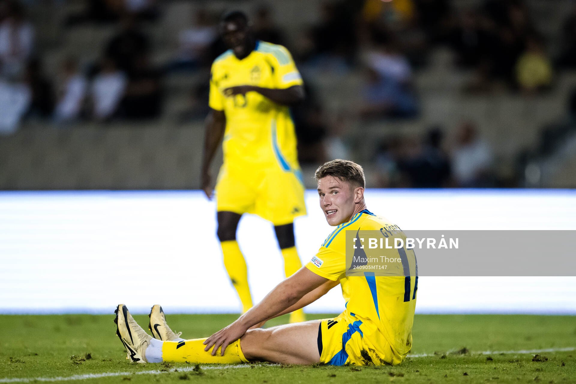 Viktor Gyökeres of Sweden looks dejected