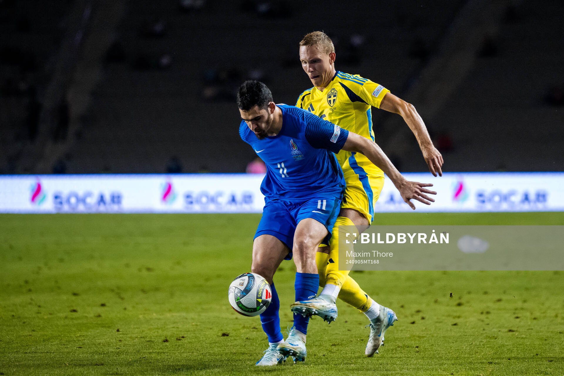 Emin Makhmudov of Azerbaijan and Ludwig Augustinsson of