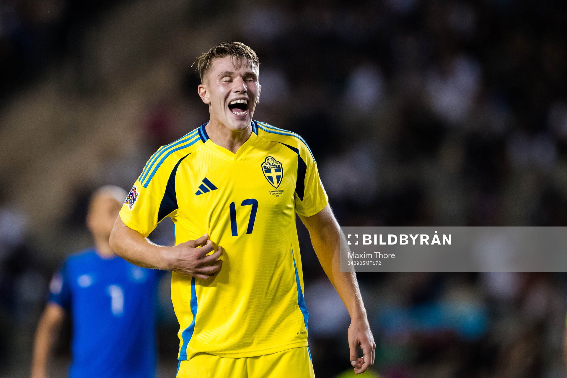 Viktor Gyökeres of Sweden looks dejected