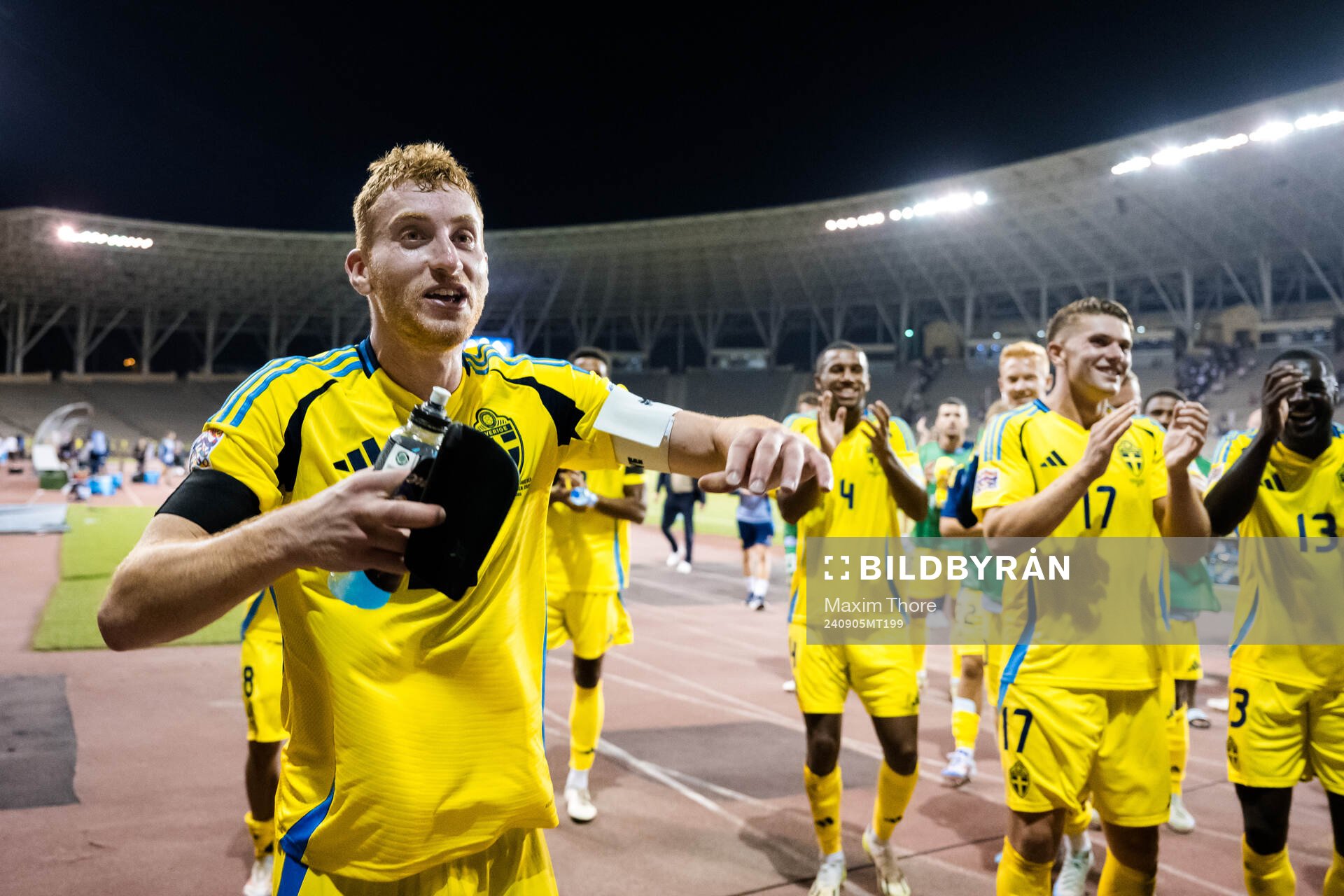 Dejan Kulusevski of Sweden celebrates
