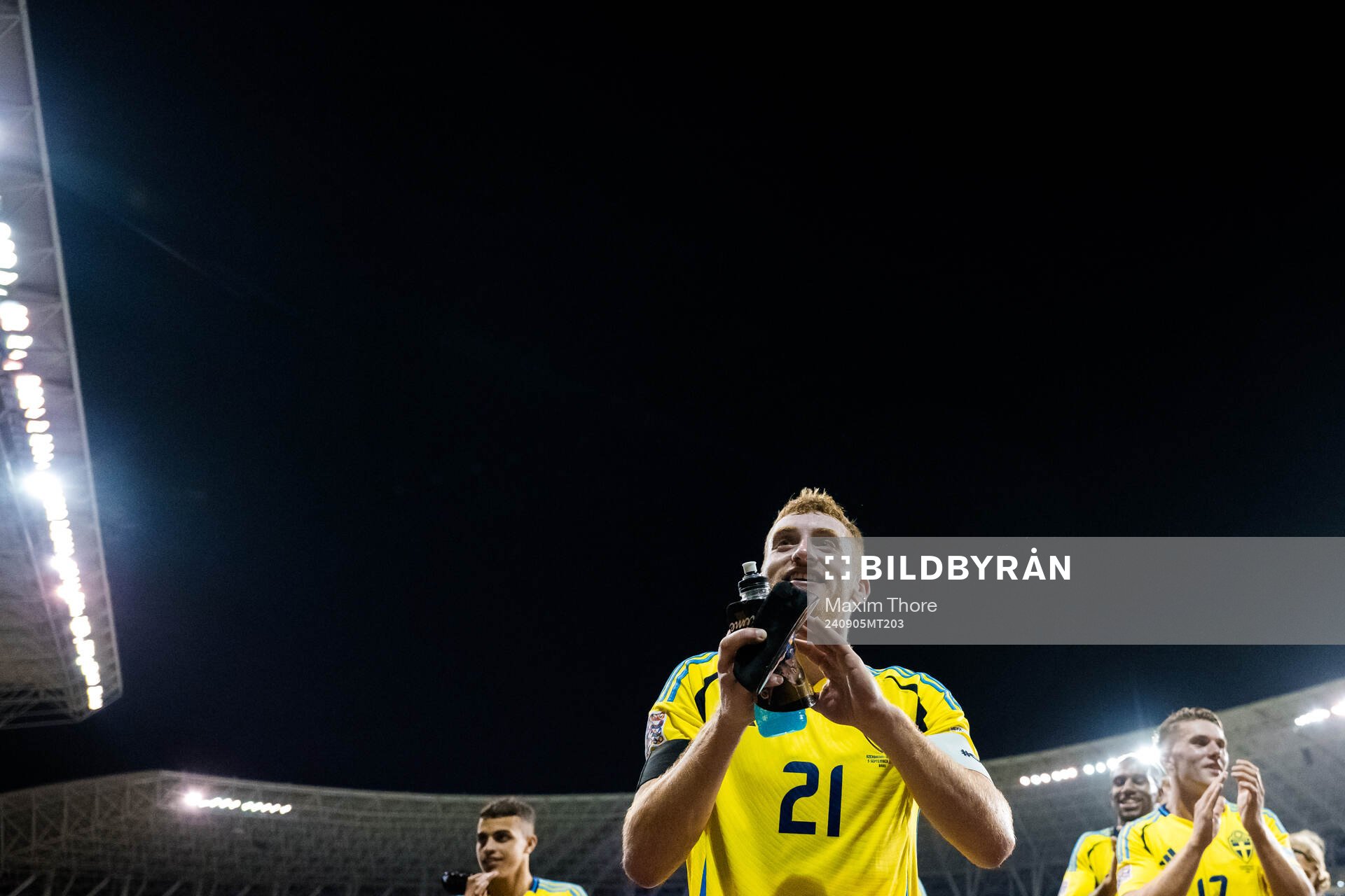 Dejan Kulusevski of Sweden celebrates