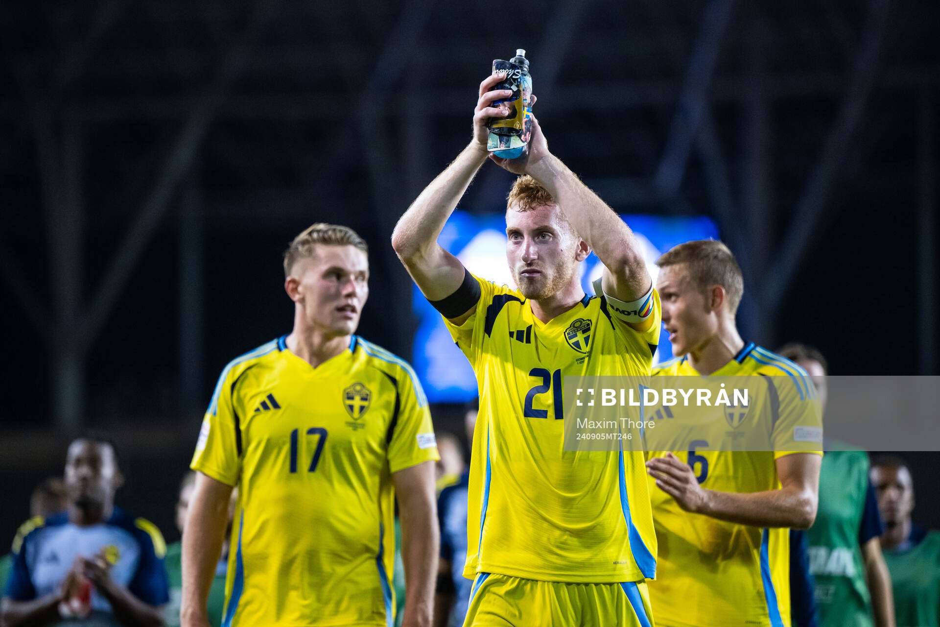 Dejan Kulusevski of Sweden celebrates