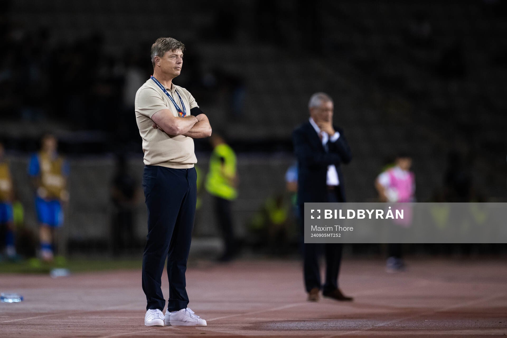 Head coach Jon Dahl Tomasson of Sweden