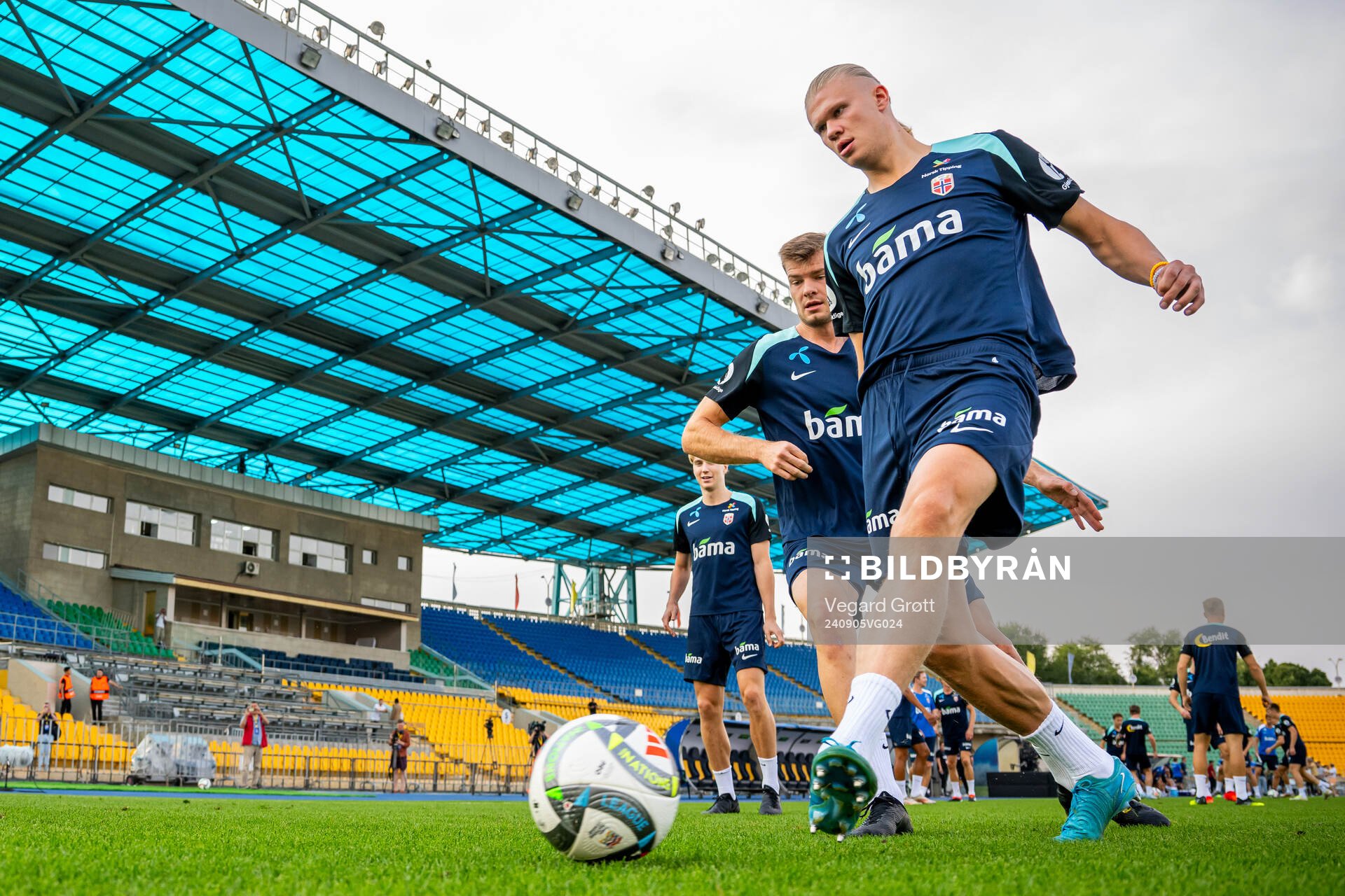 Alexander Sørloth and Erling Braut Haaland of the
