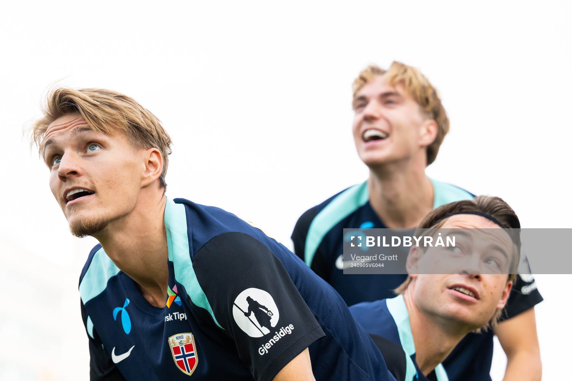 Martin Ødegaard, Kristian Thorstvedt and Patrick Berg of