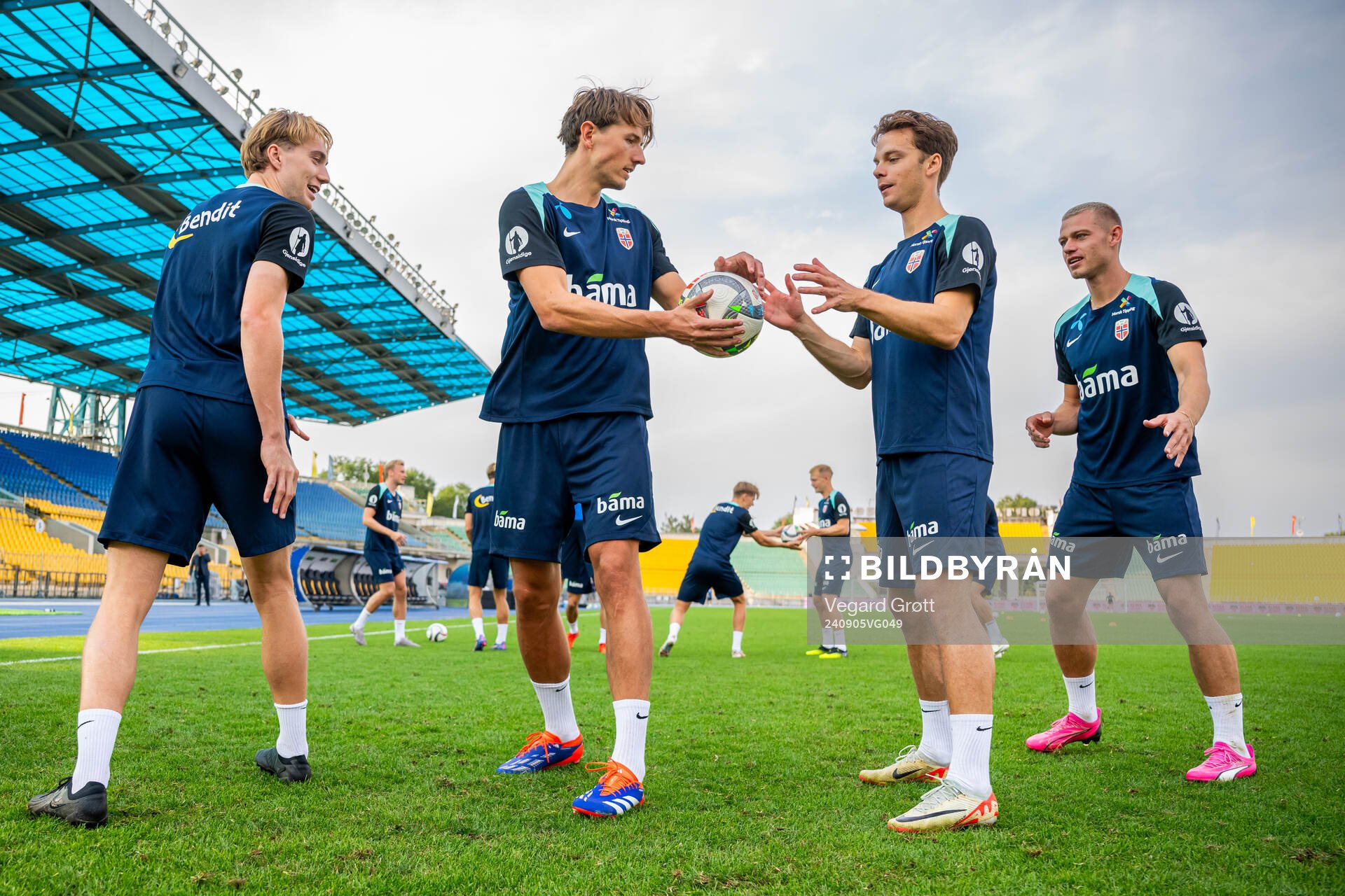 Kristian Thorstvedt, Sander Berge, Felix Horn Myhre and