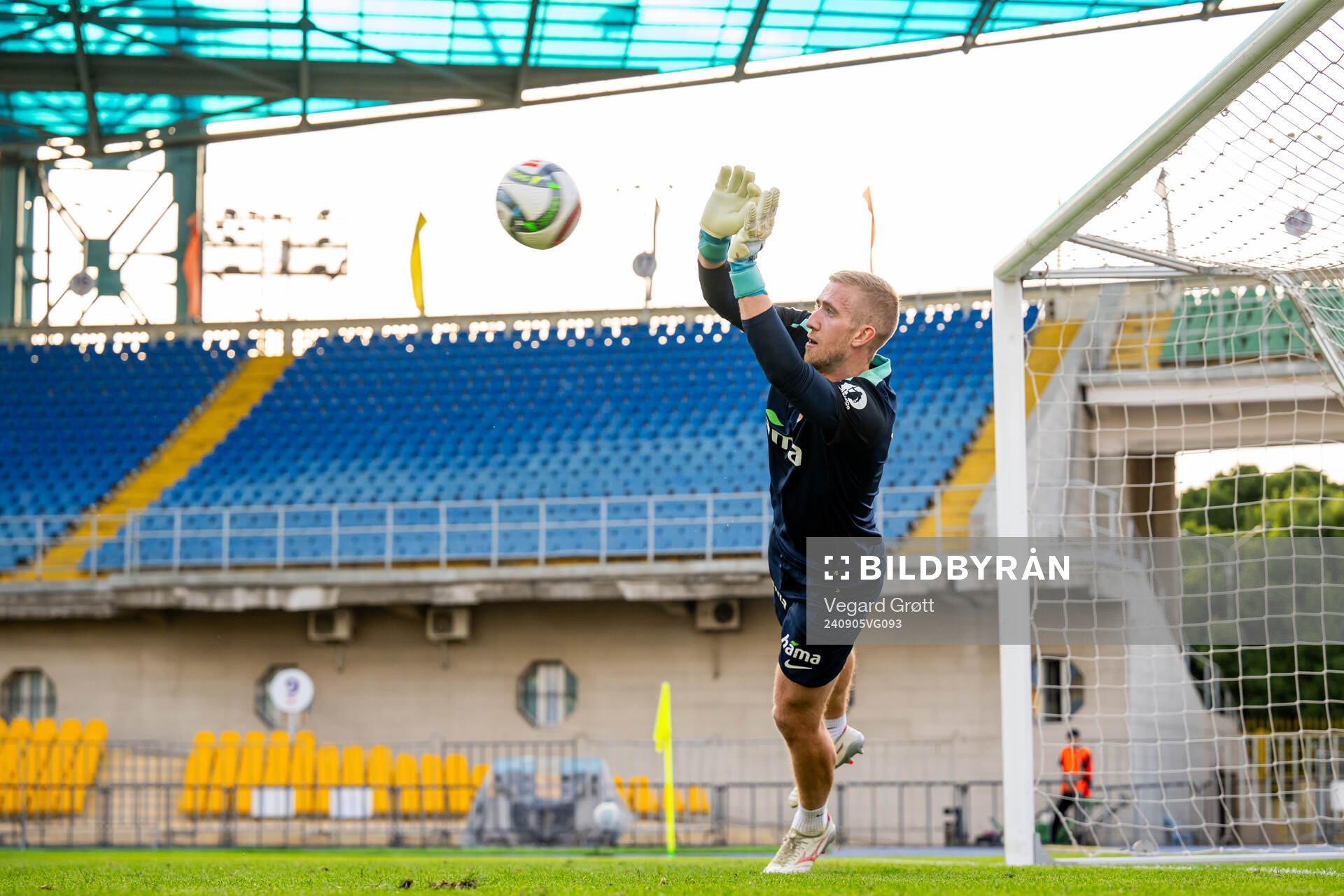 Goalkeeper Egil Selvik of the Norwegian national football