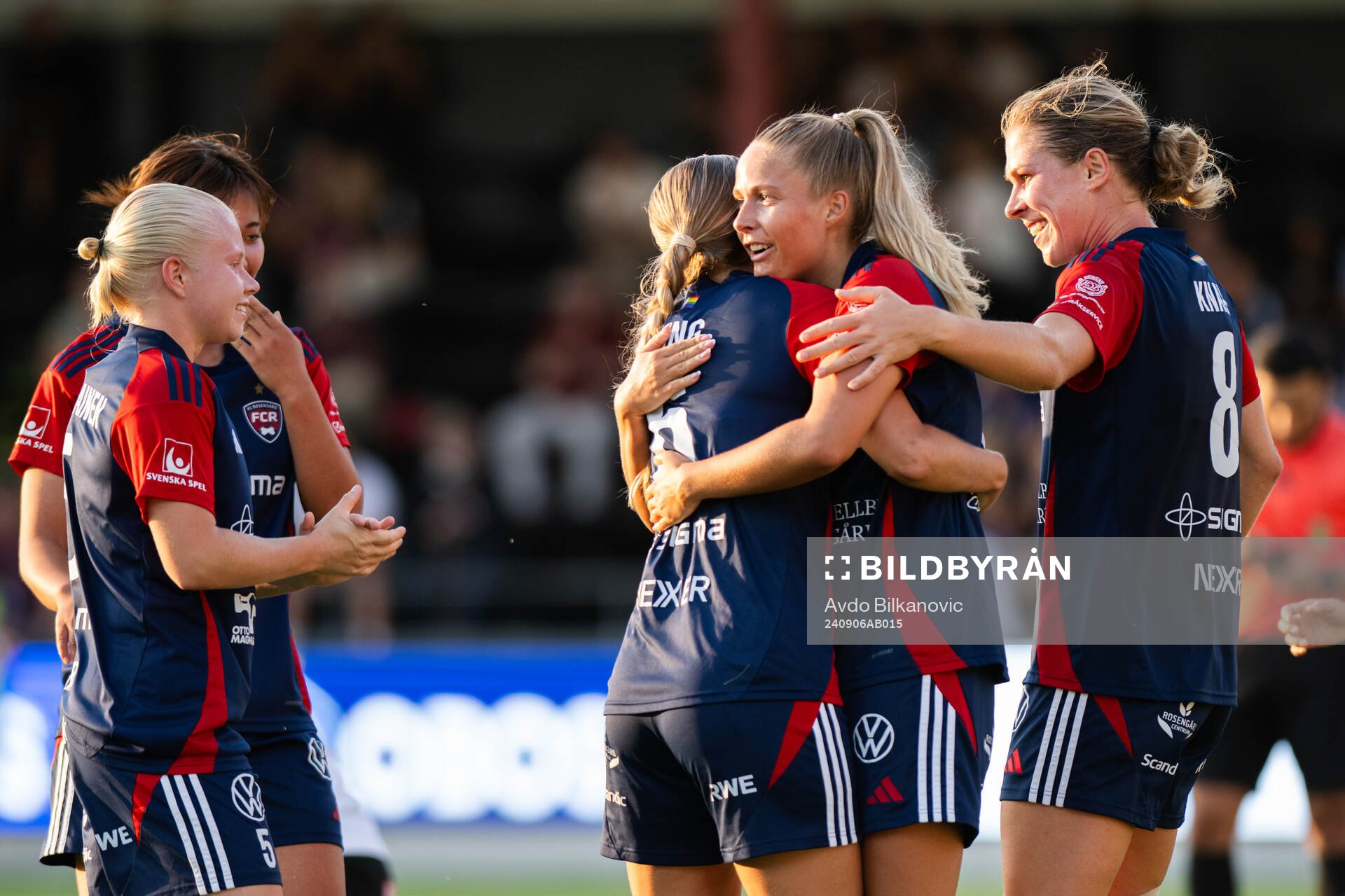 FC Rosengårds Olivia Holdt och Ria Noora Minerva Öling