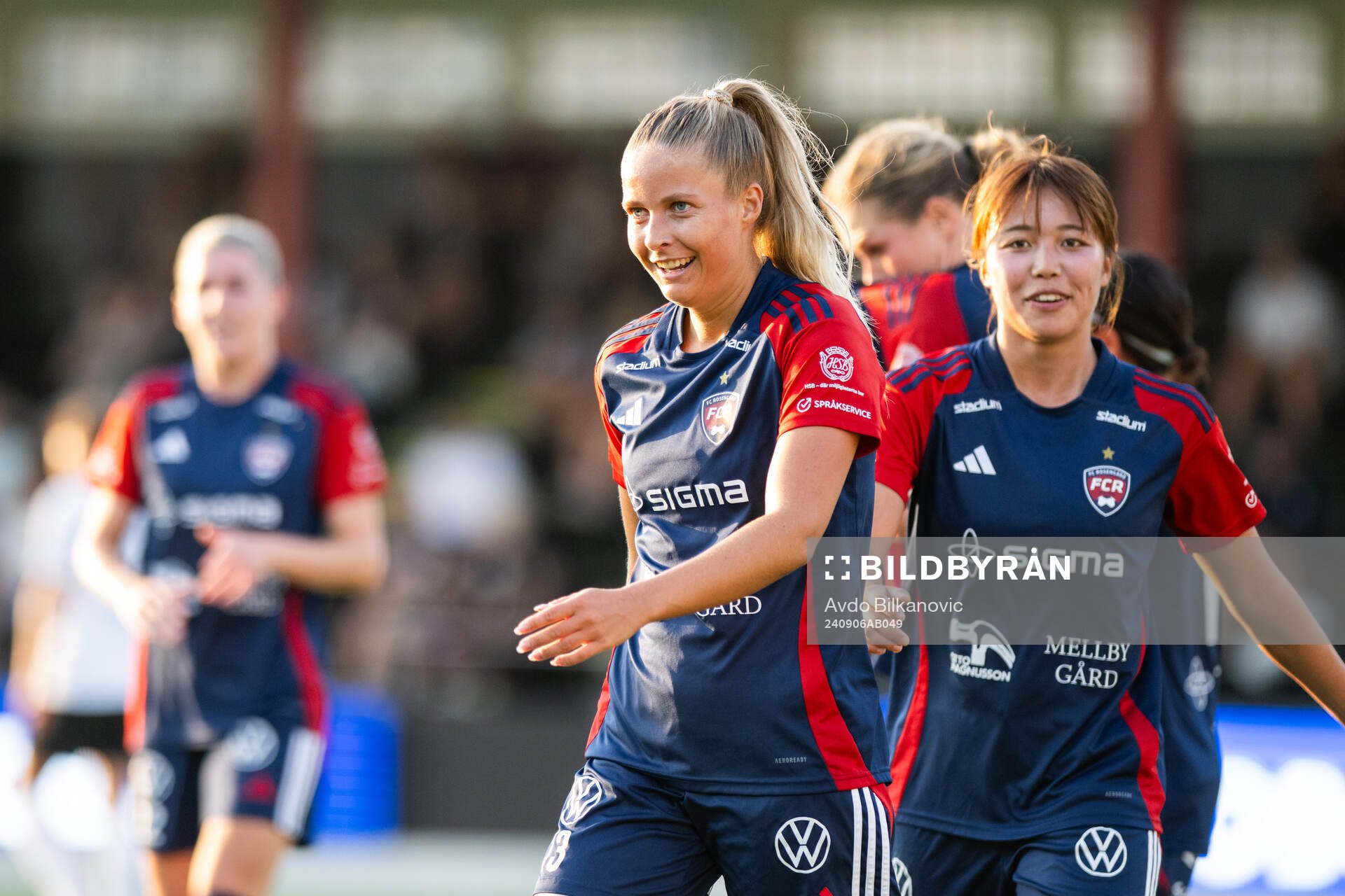 FC Rosengårds Olivia Holdt jublar