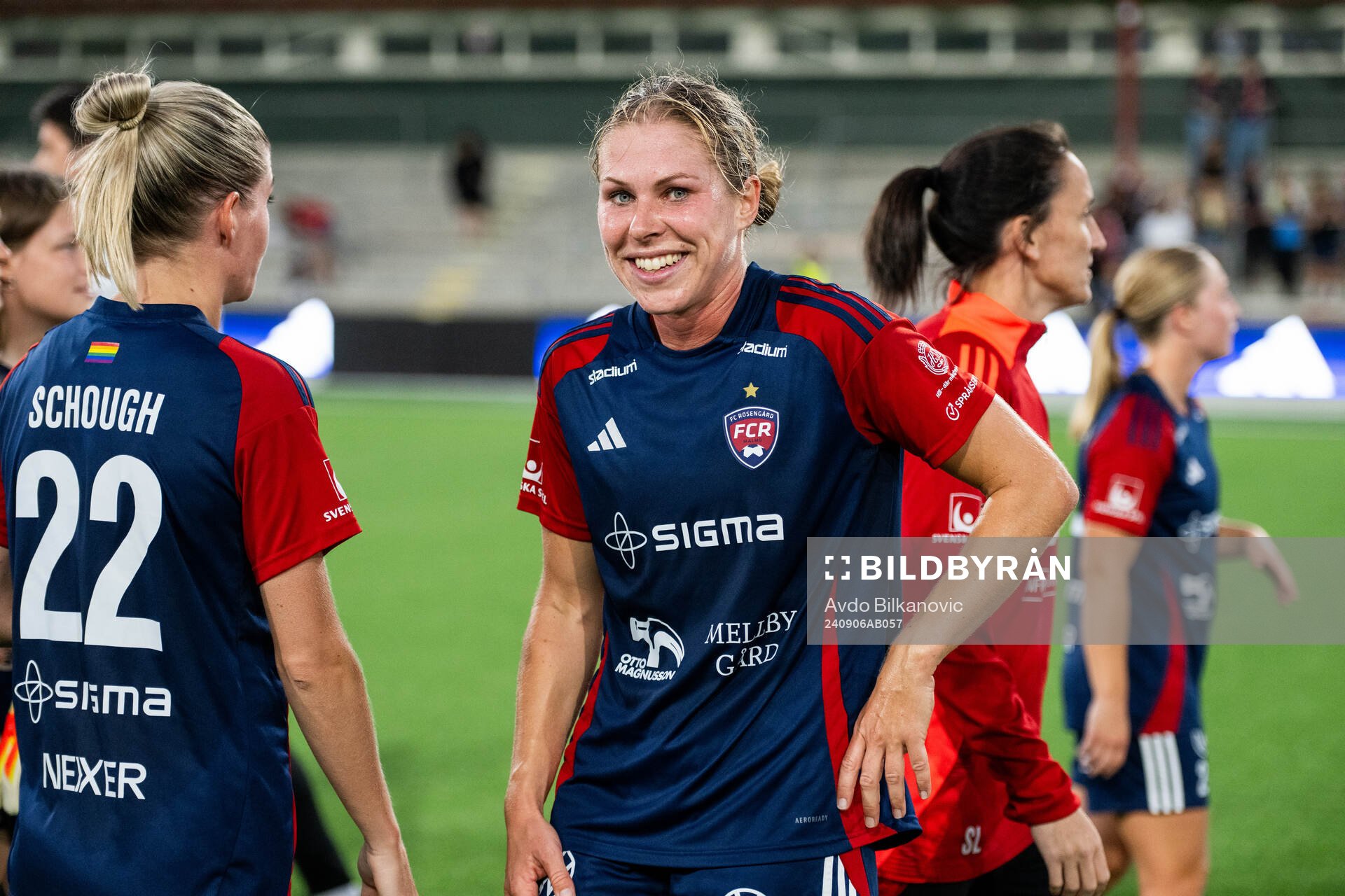 FC Rosengårds Rebecca Knaak jublar