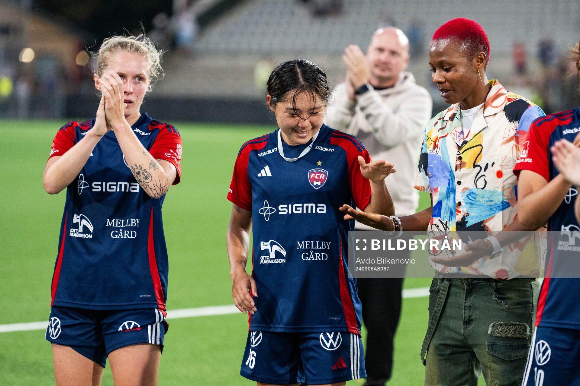 FC Rosengårds Emilia Larsson, Mai Kadowaki jublar