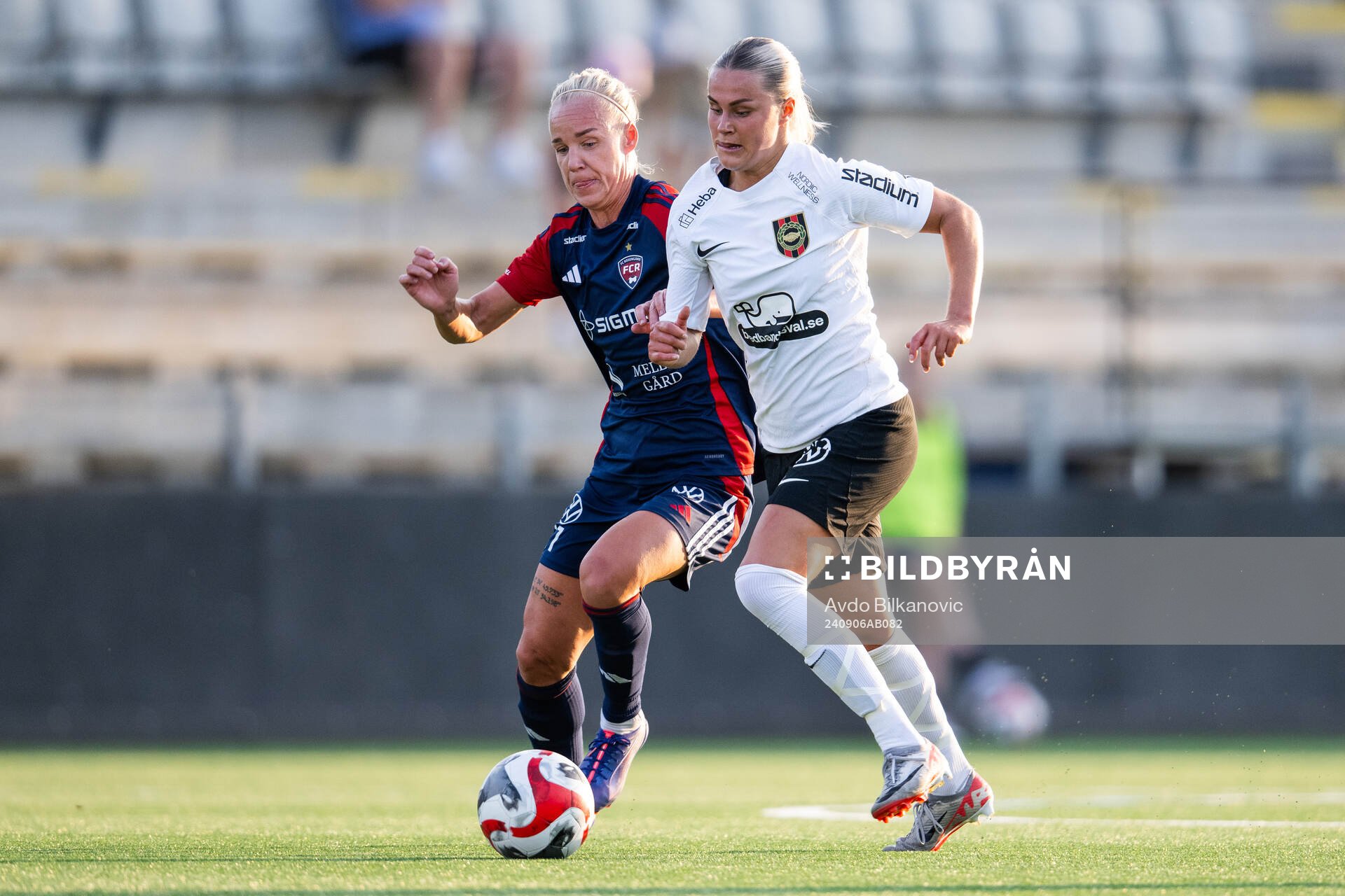 FC Rosengårds Caroline Seger och Brommapojkarnas Johanna