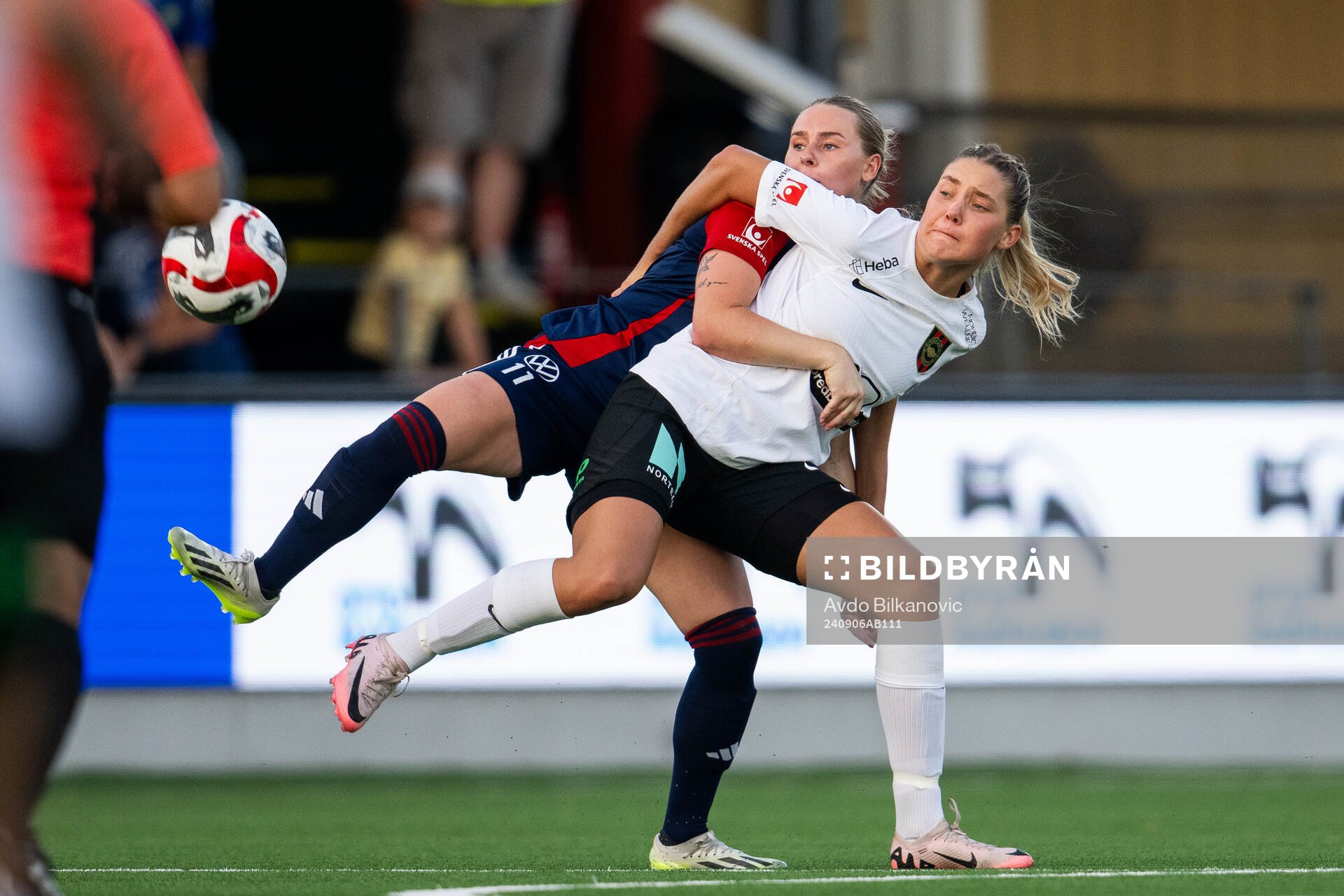 FC Rosengårds Emma Jansson och Brommapojkarnas Tuva