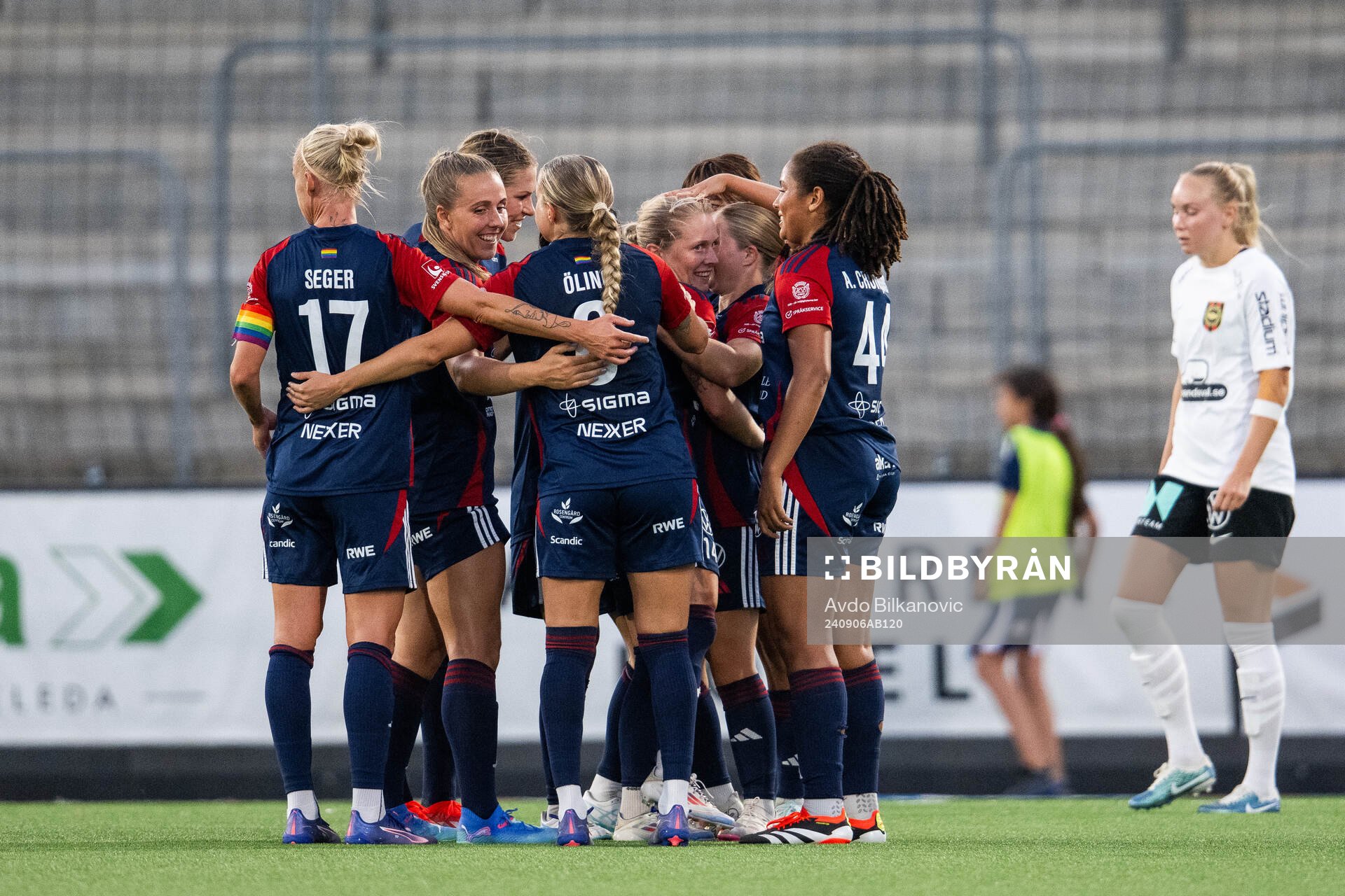 FC Rosengårds Emilia Larsson jublar