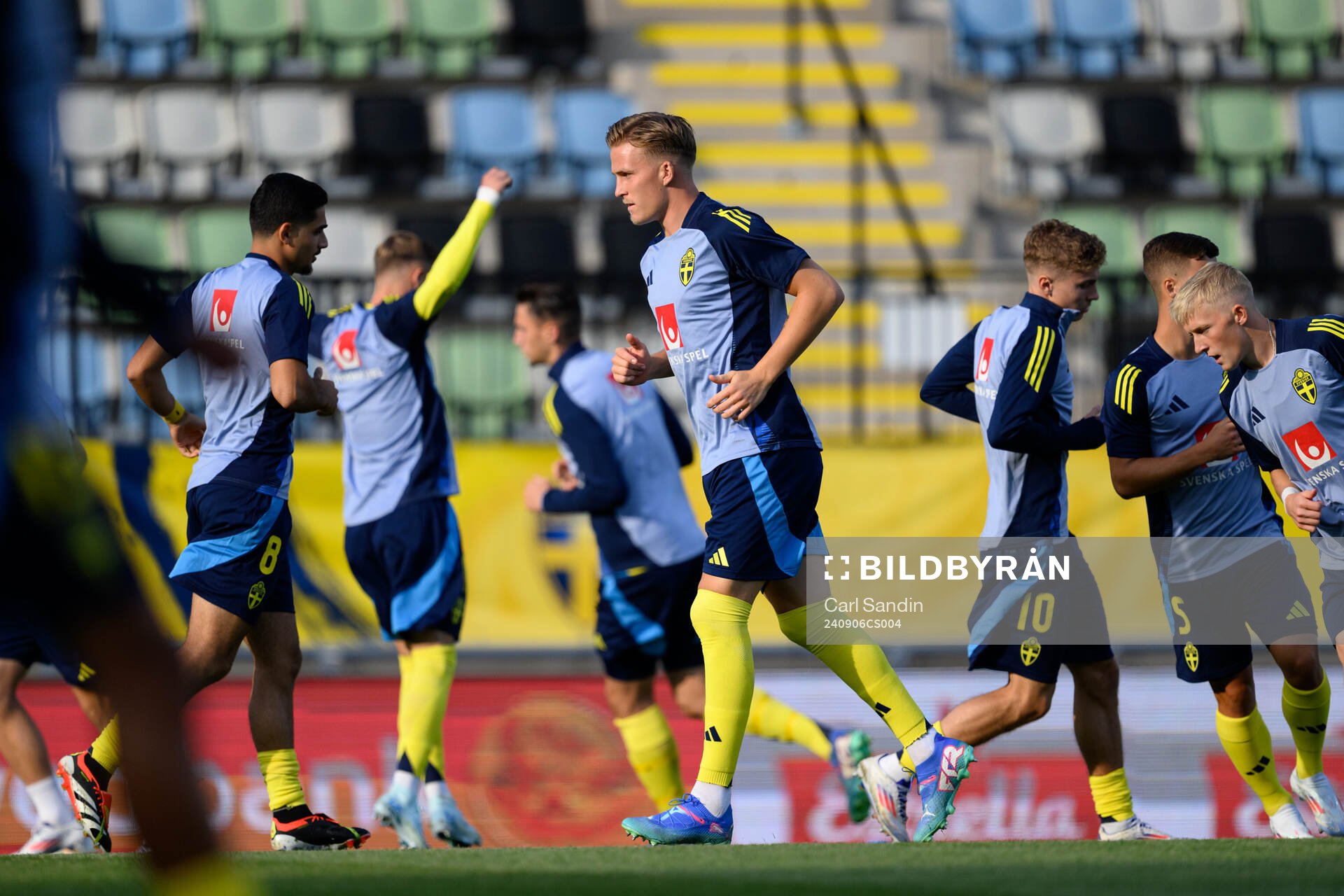 Casper Widell of Sweden ahead the UEFA European Under-21